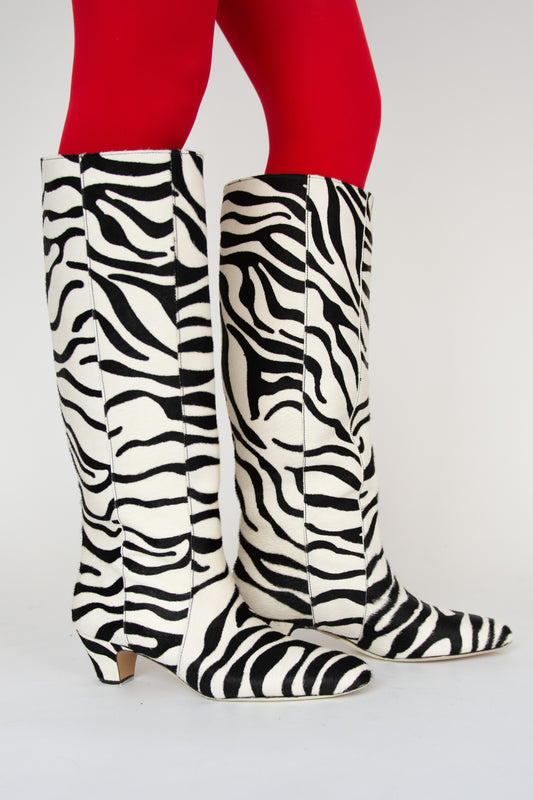 MR. LARKIN, Bane Boot, Ponyhair Zebra Large