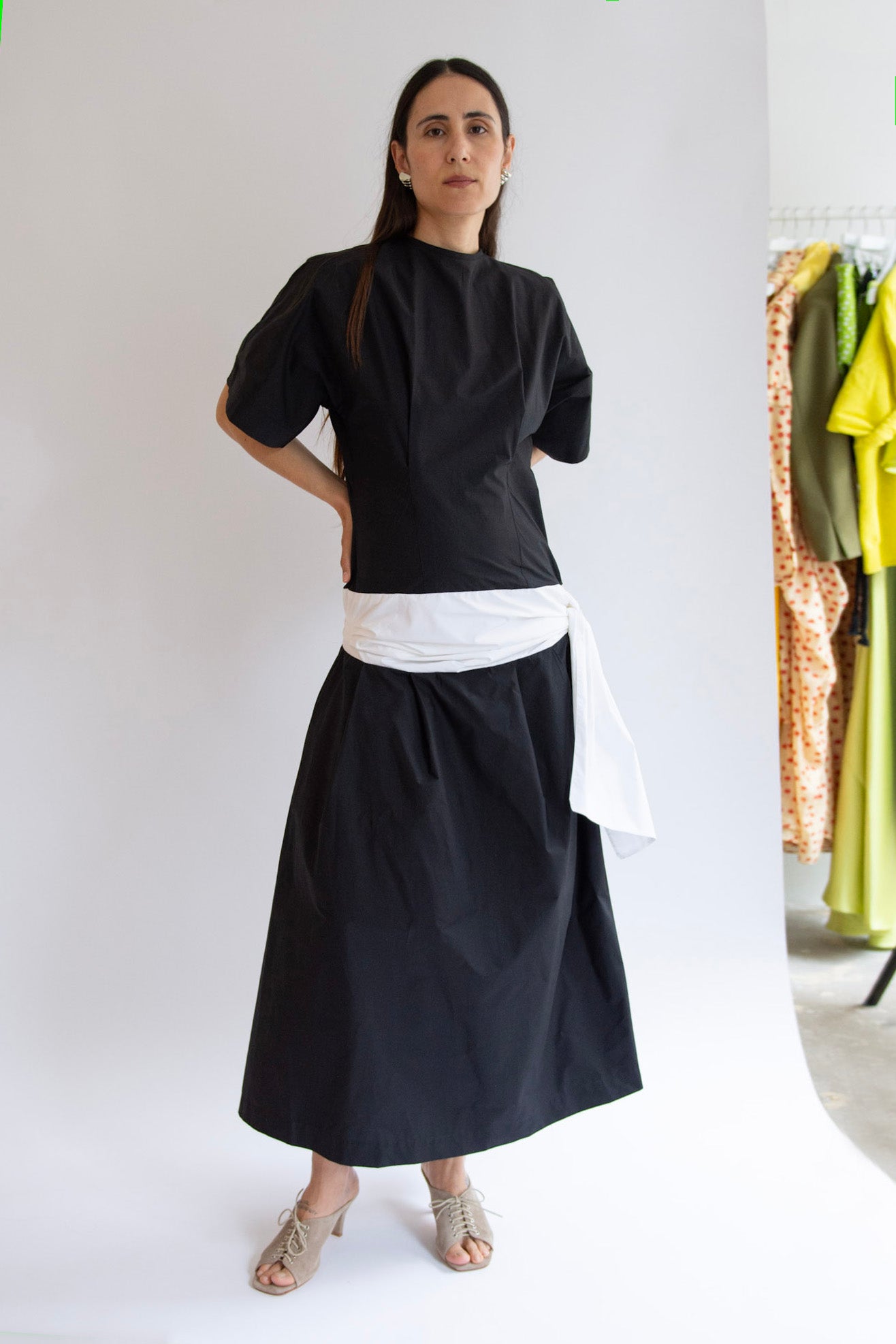 MICHELLE DEL RIO, Louise Dress, Black & White