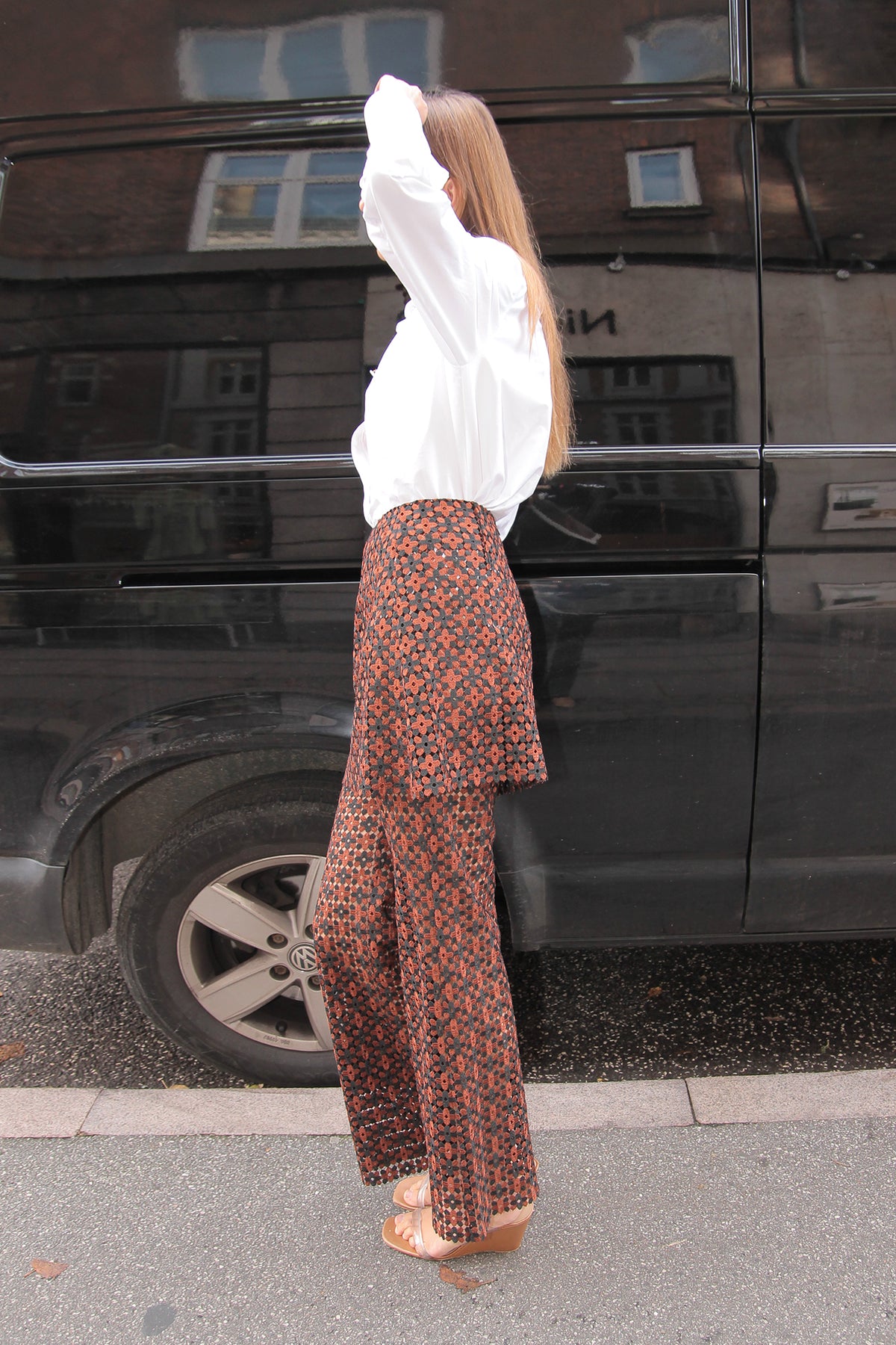 MR. LARKIN, Amy Skirt, Jacquard Lace