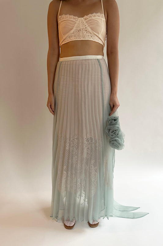 MR. LARKIN, Lilly Maxi Skirt, Ice
