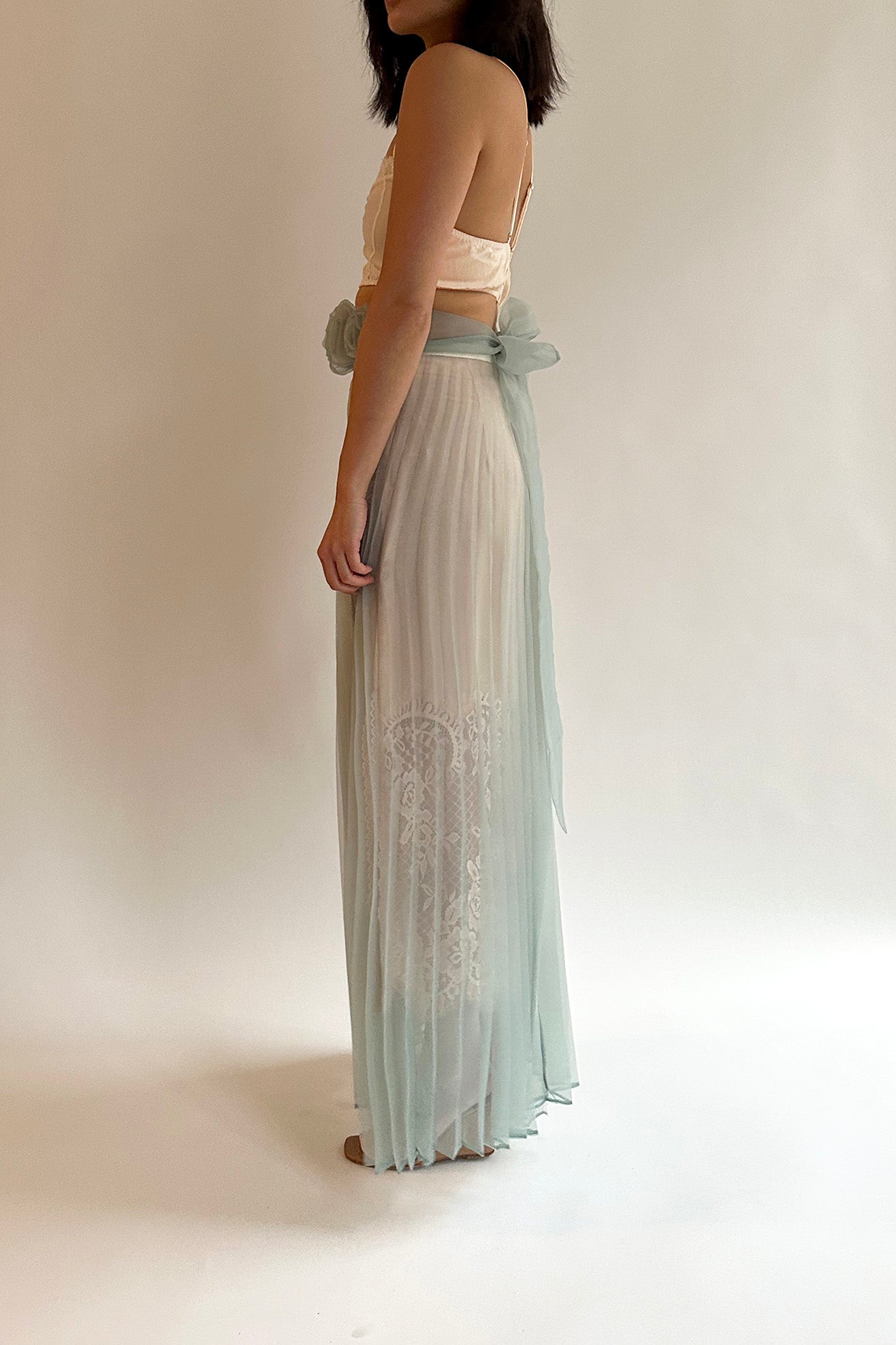 MR. LARKIN, Lilly Maxi Skirt, Ice