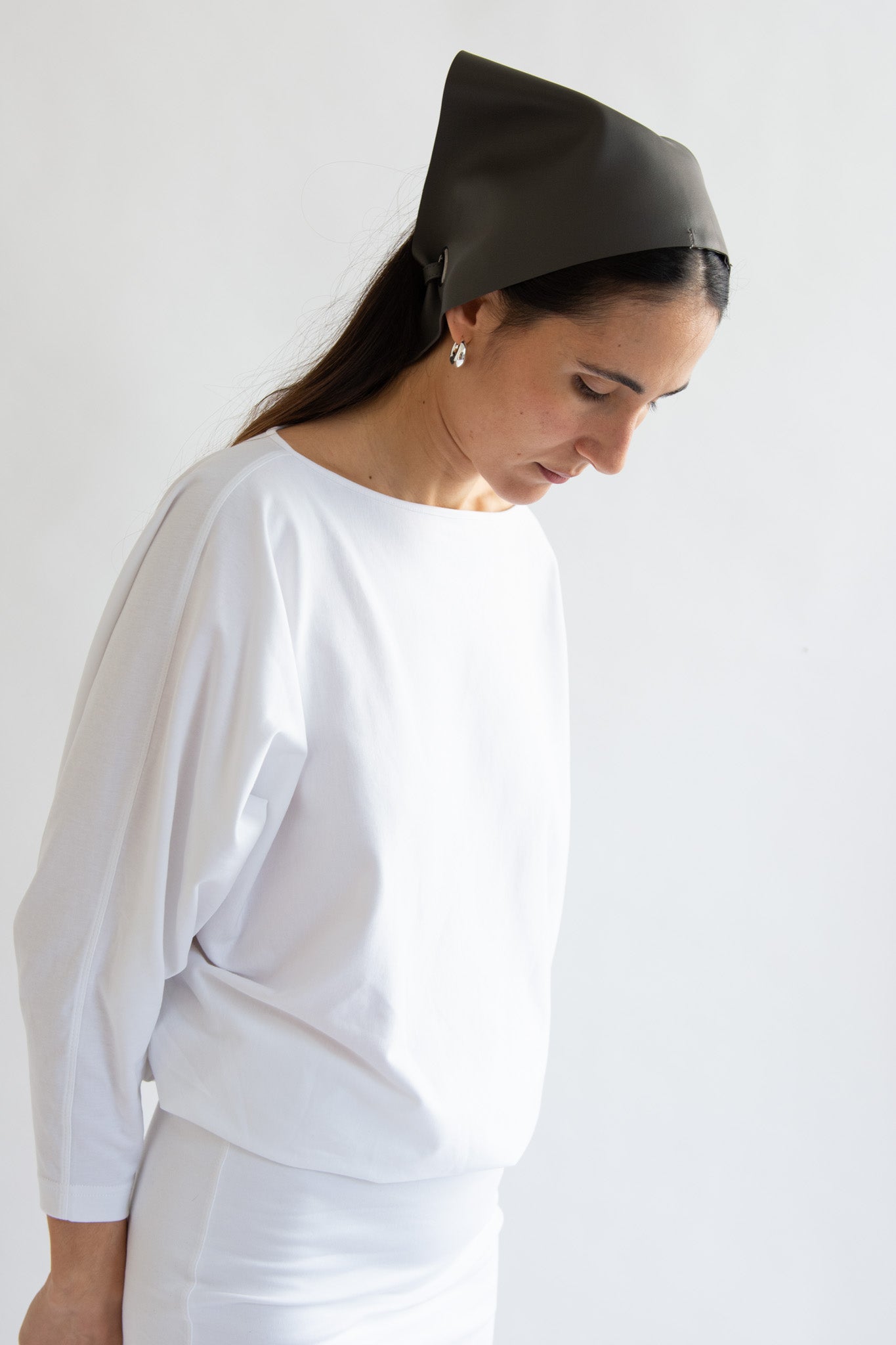 LAMIA LAGHA, Taxi, Belt/Bandana, Dark Olive/Brown