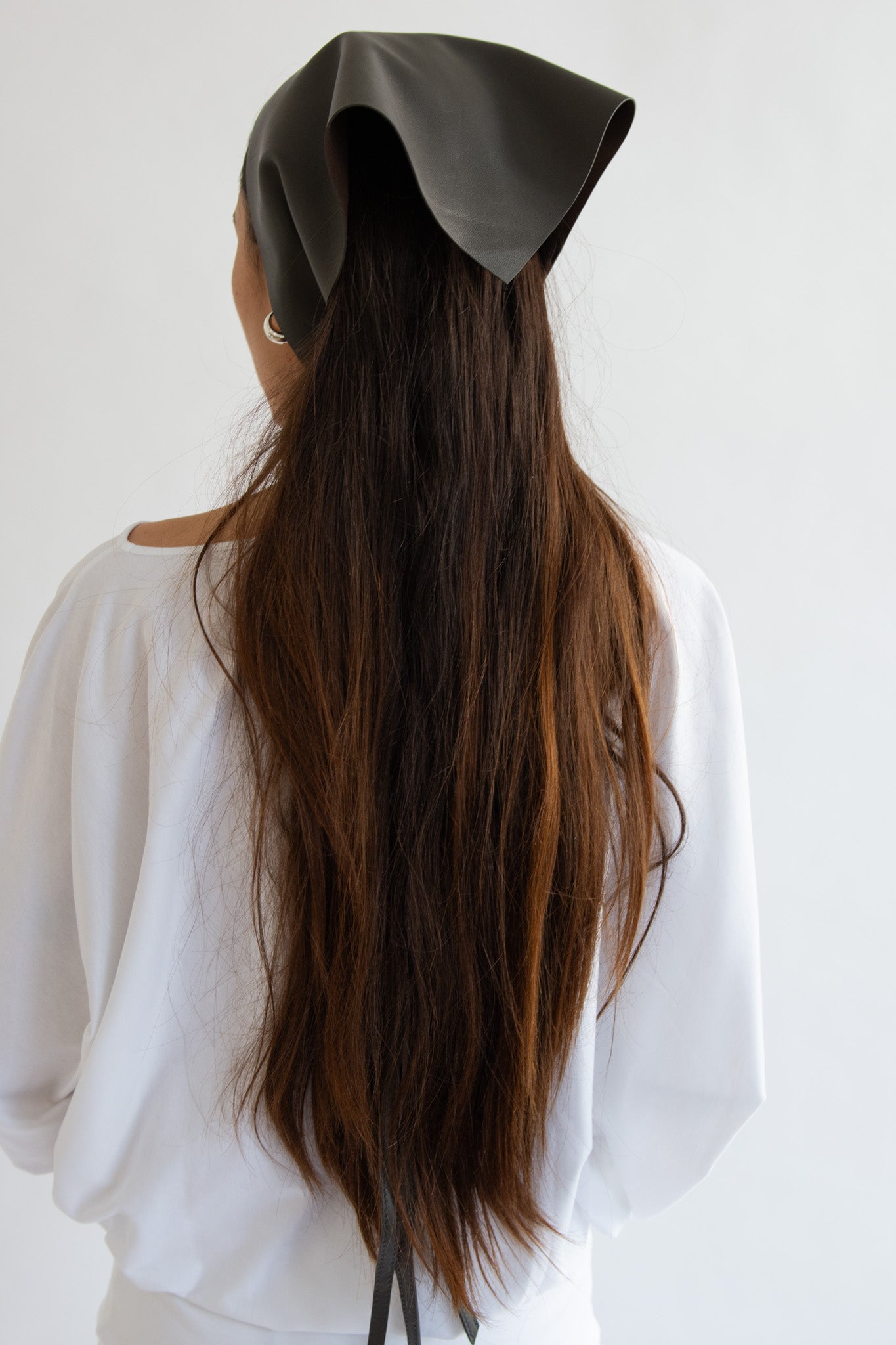 LAMIA LAGHA, Taxi, Belt/Bandana, Dark Olive/Brown
