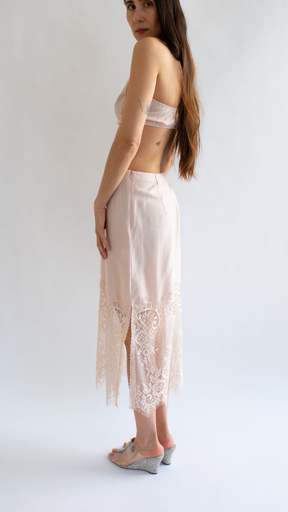 MR. LARKIN, Cheri Skirt, Pale Peach