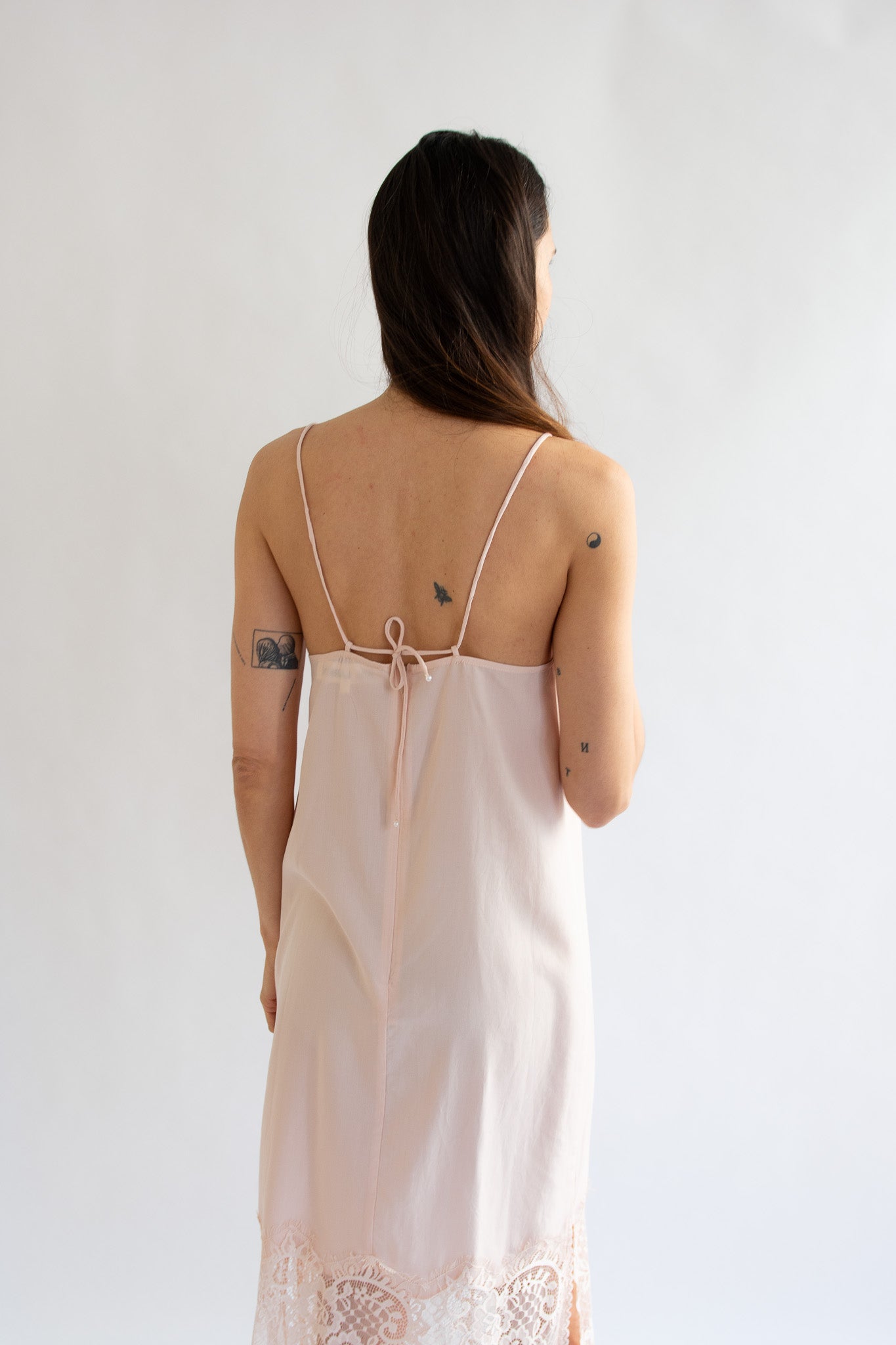 MR. LARKIN, Merci Slip Dress, Pale Peach