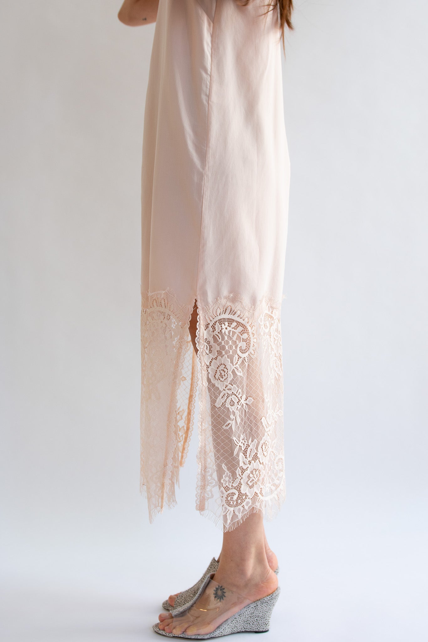 MR. LARKIN, Merci Slip Dress, Pale Peach