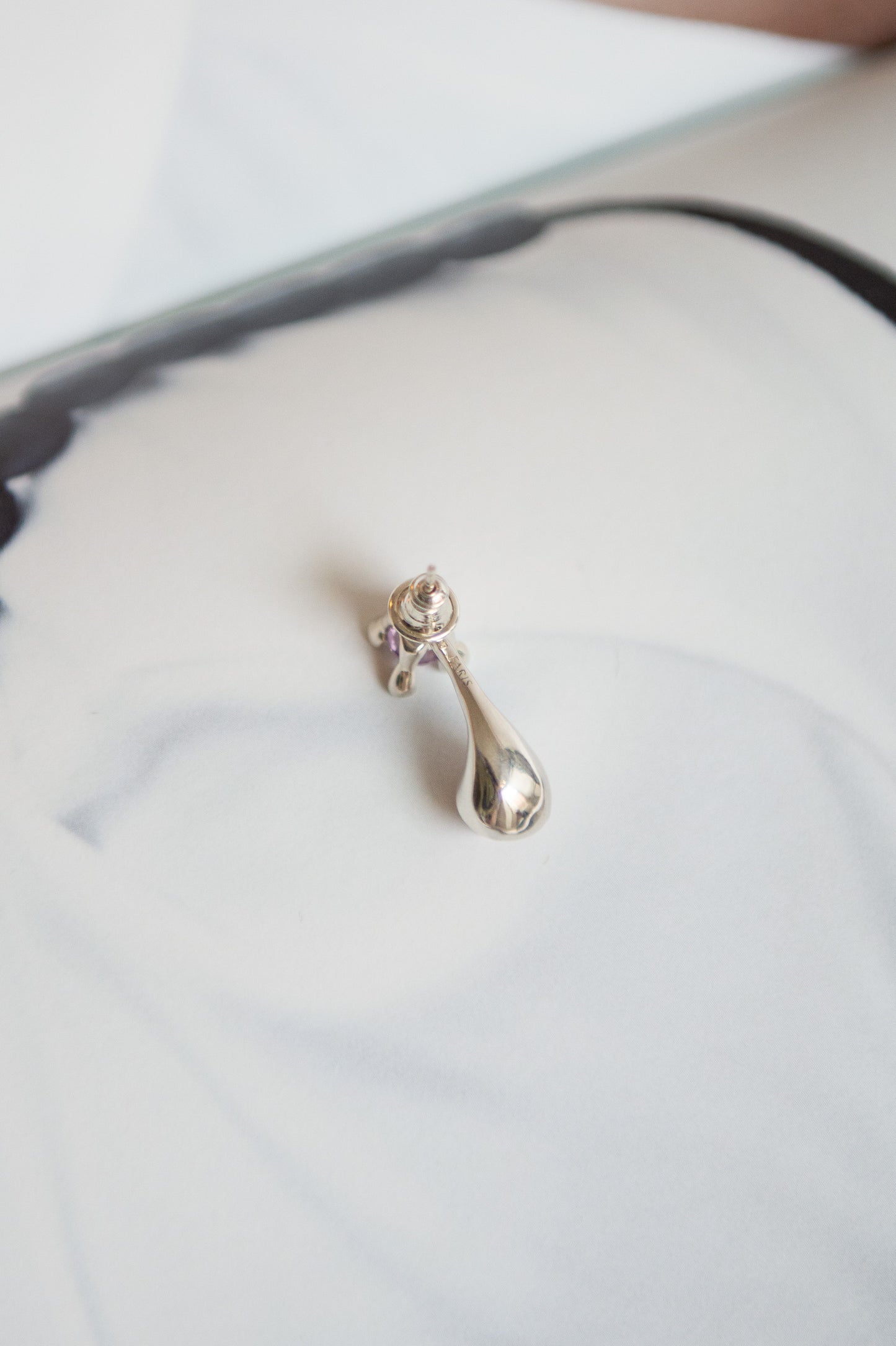 FARIS, Dotto Gem Stud Earrings, Pink Amethyst/Carnelian