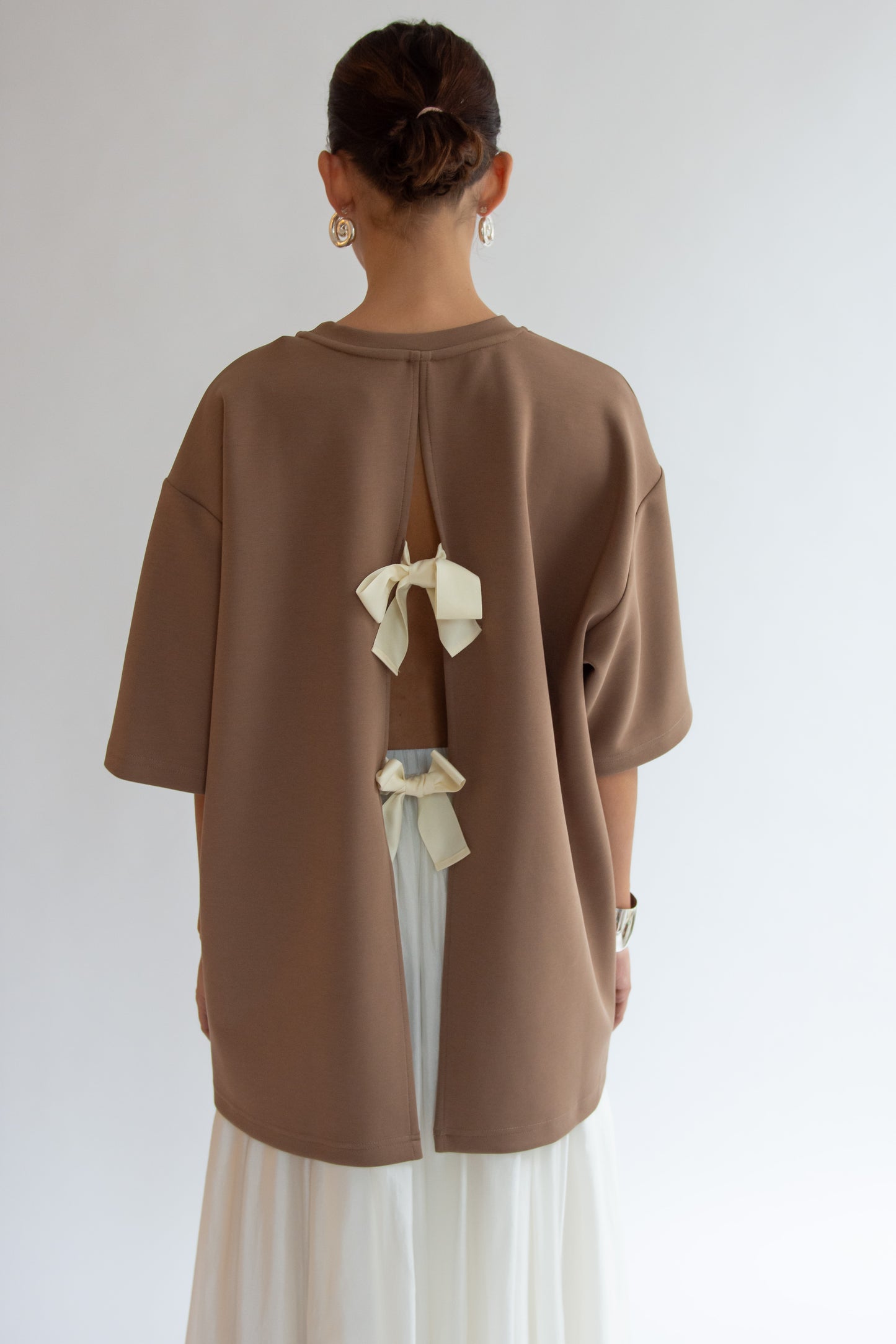 THE GARMENT, TG Bow Tee, Ice Latte