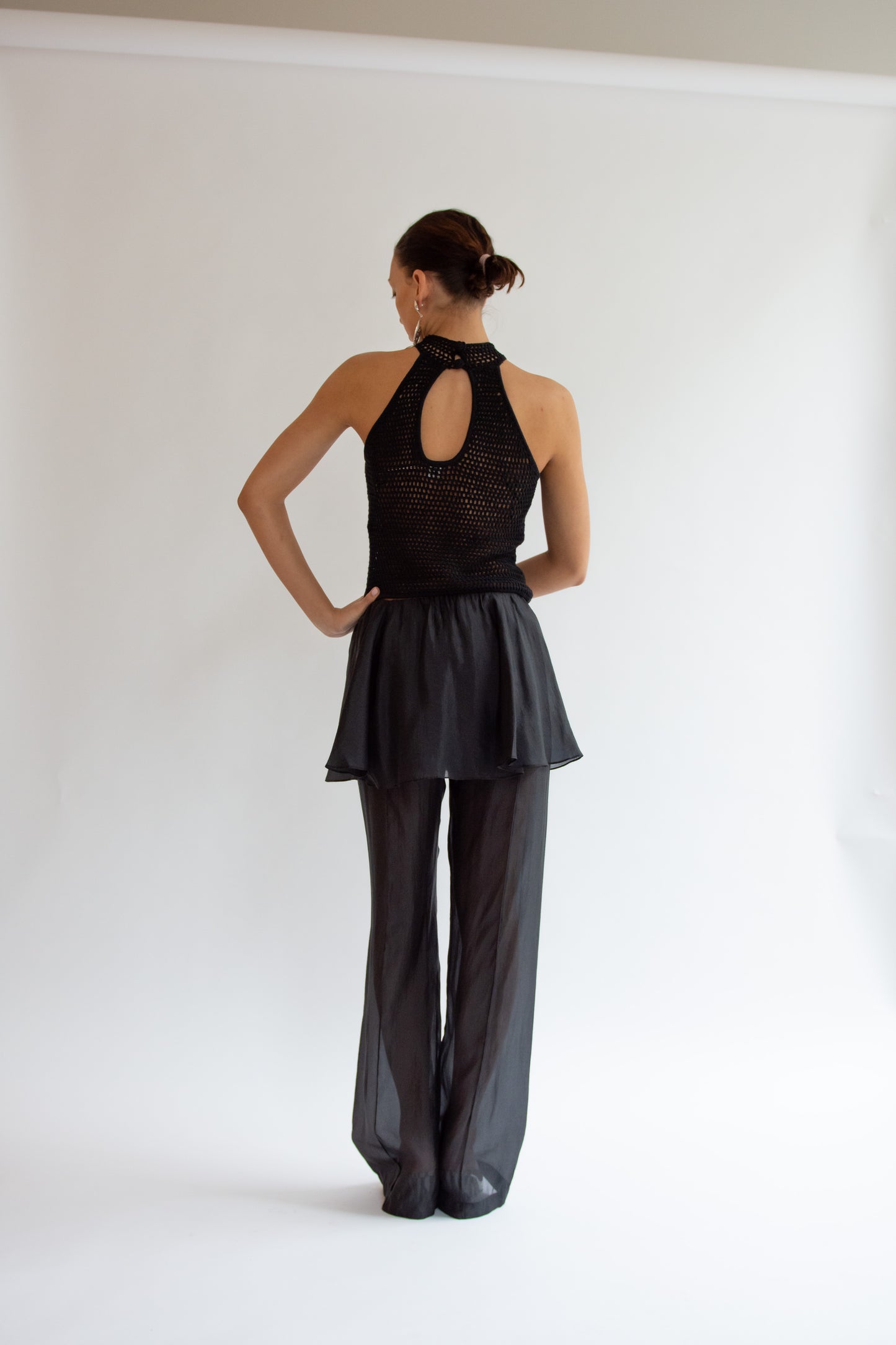 THE GARMENT, Egypt Crochet Top, Black