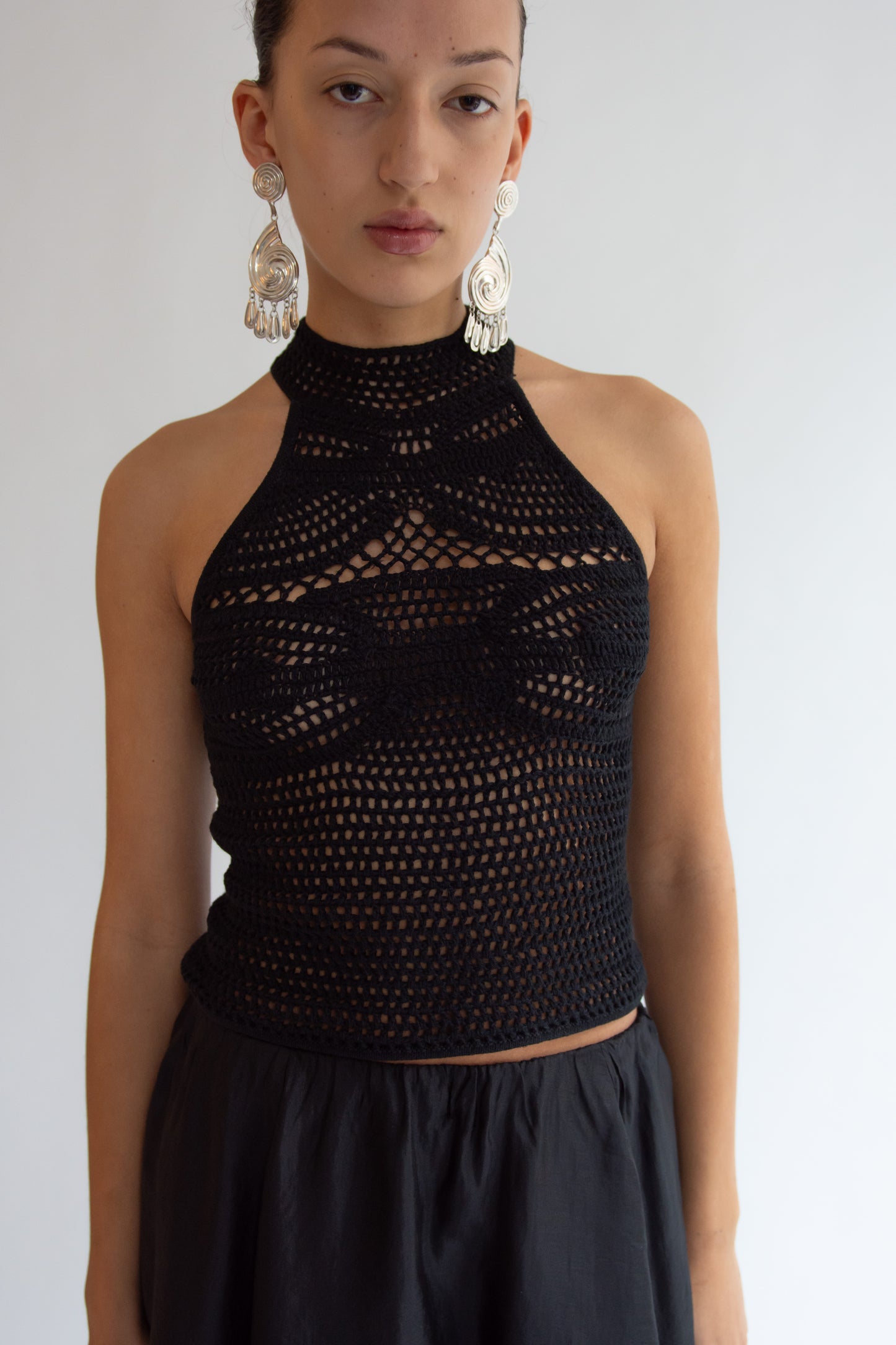 THE GARMENT, Egypt Crochet Top, Black