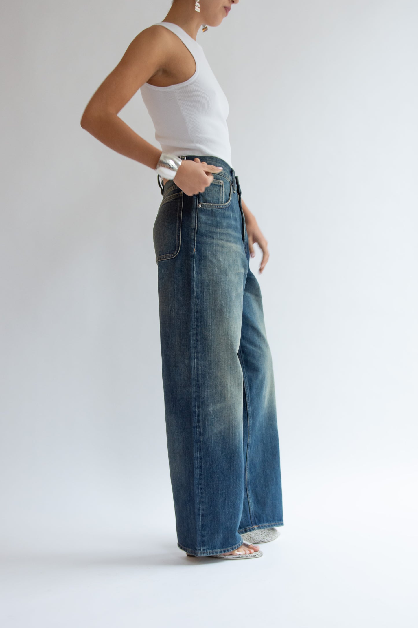 SUNFLOWER, Super Wide Jean, Deep Vintage