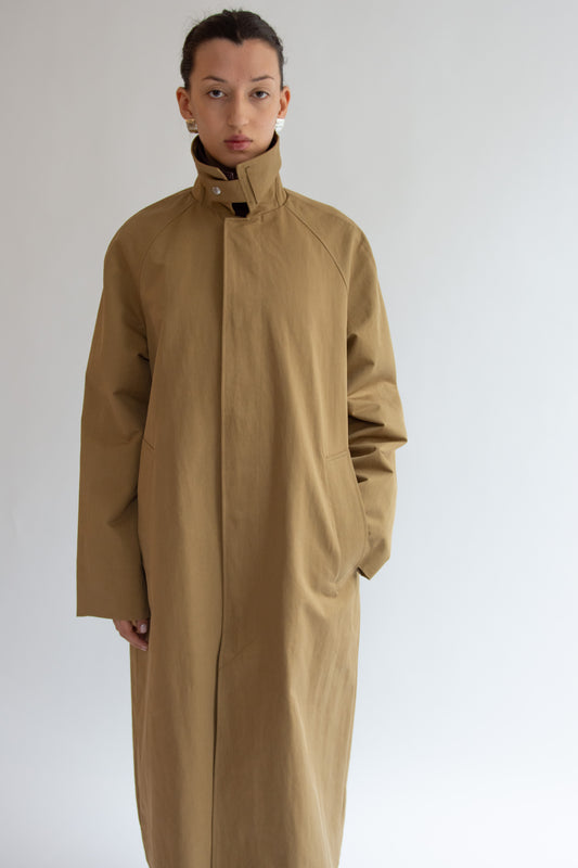 SUNFLOWER, Raglan Coat, Dark Sand