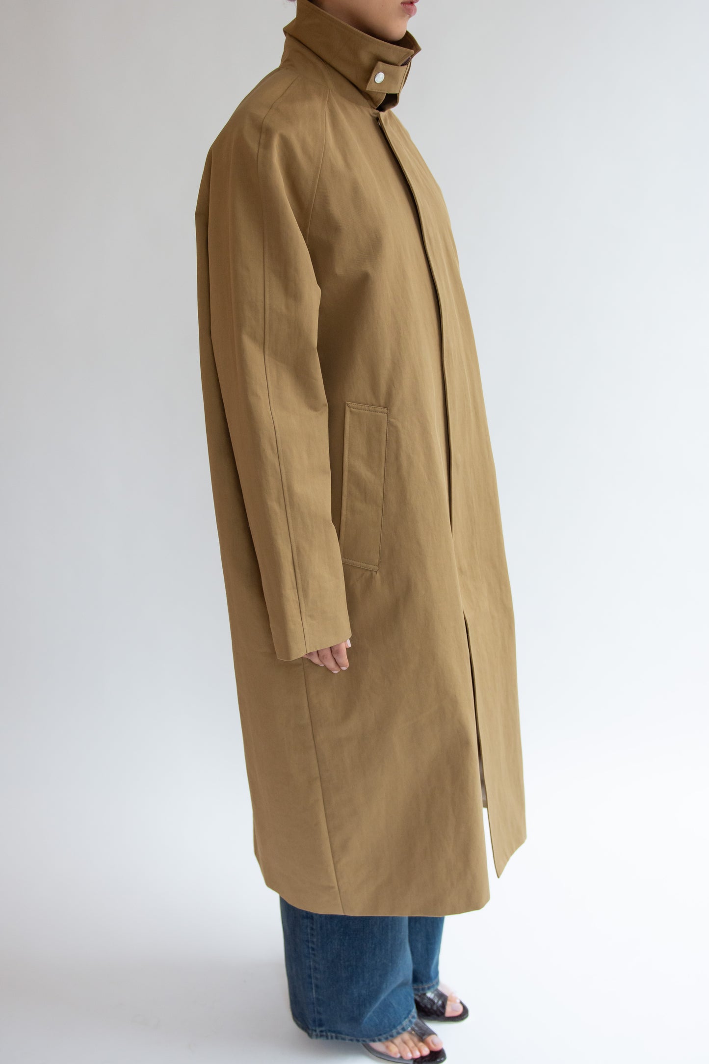 SUNFLOWER, Raglan Coat, Dark Sand