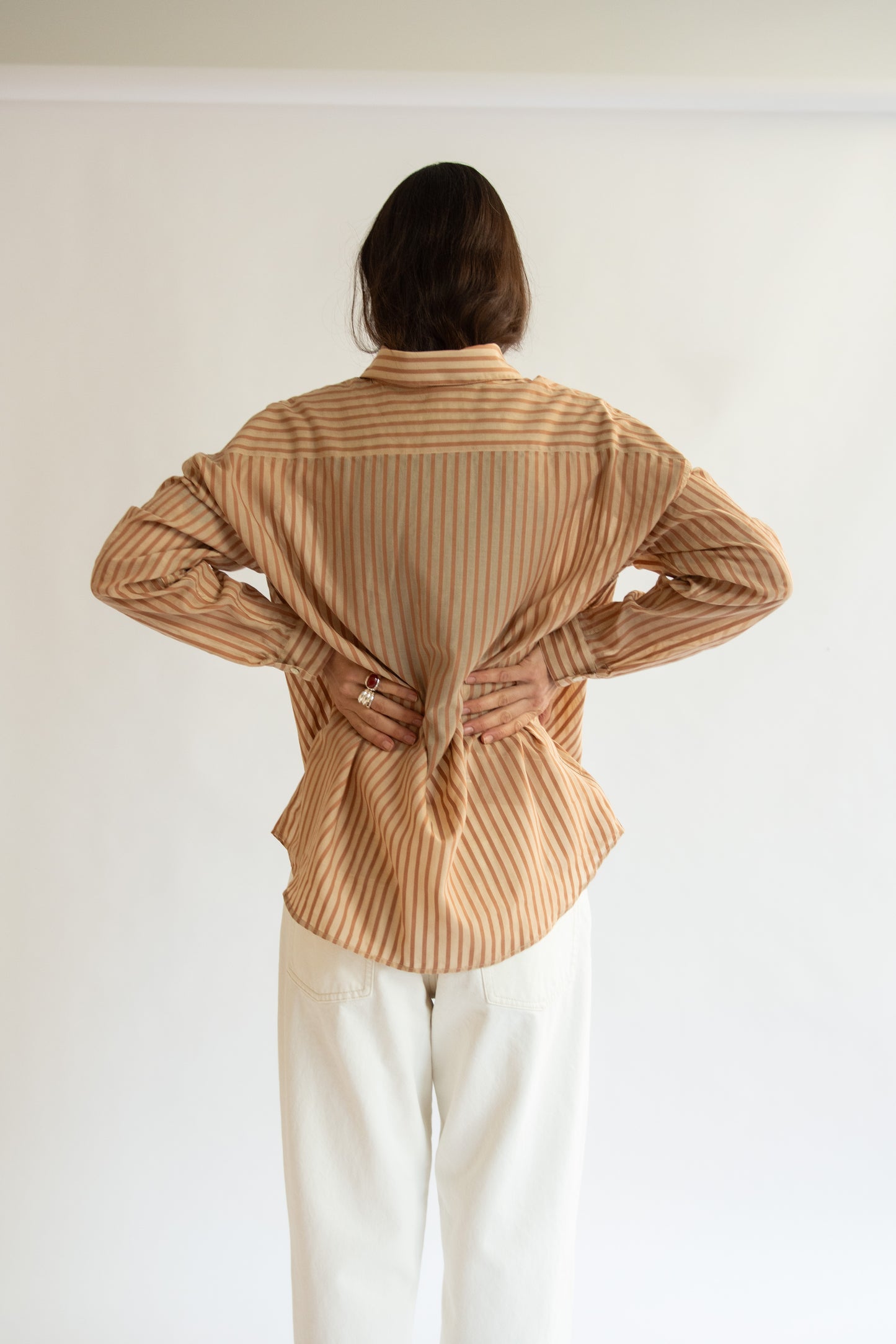 SUNFLOWER, Stable Shirt, Brown Stripe