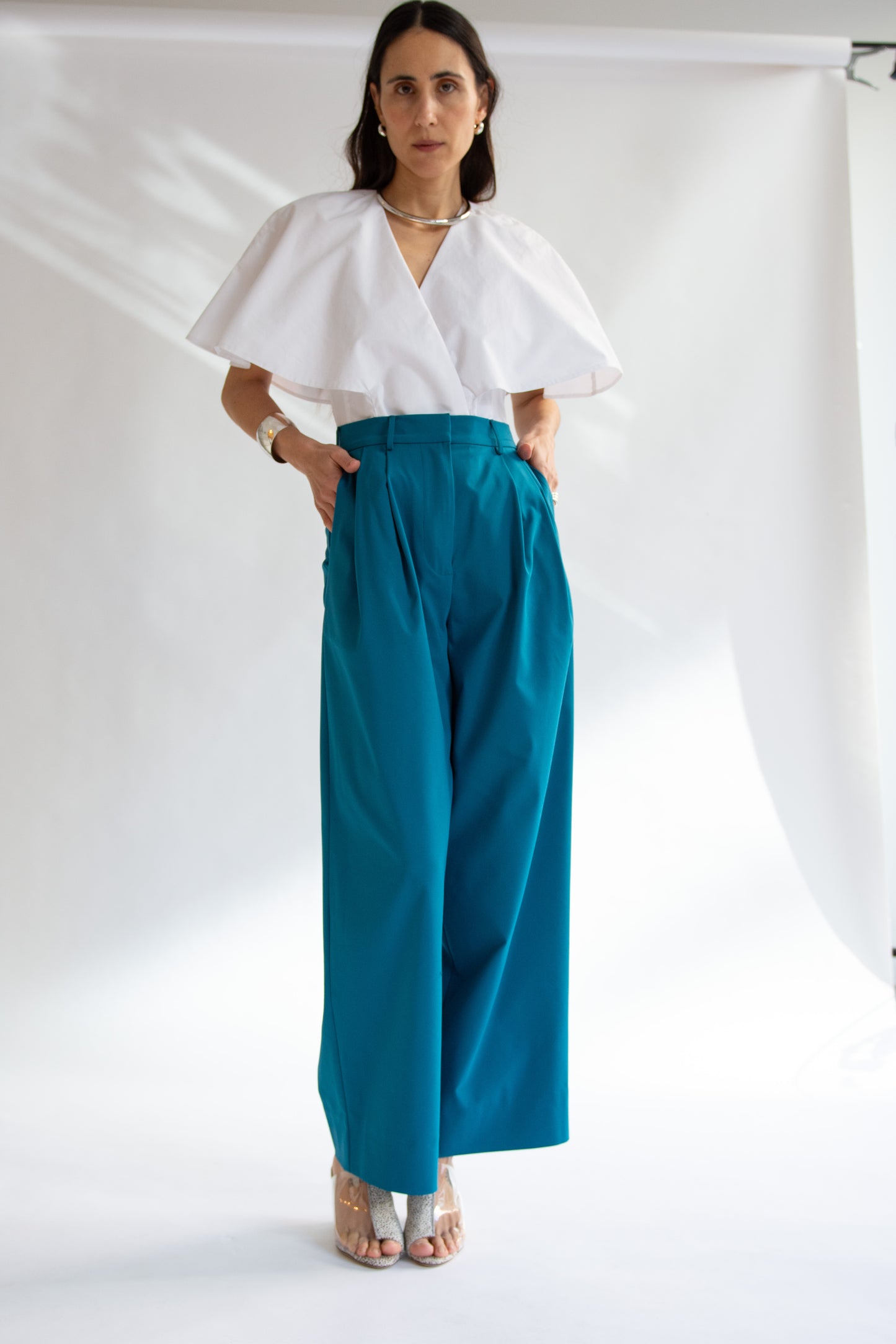 MR. LARKIN, Cleo Pant, Teal
