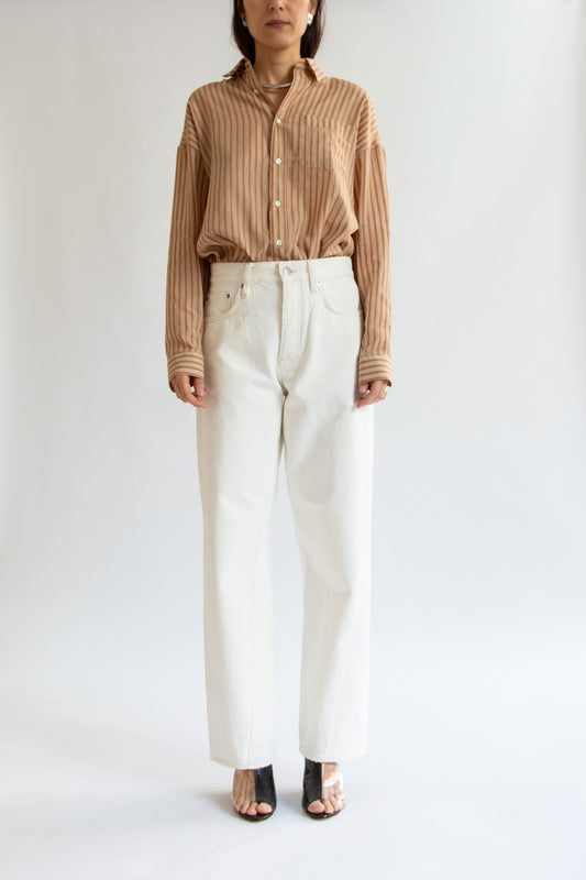 SUNFLOWER, Wide Twist Jean, Vintage White