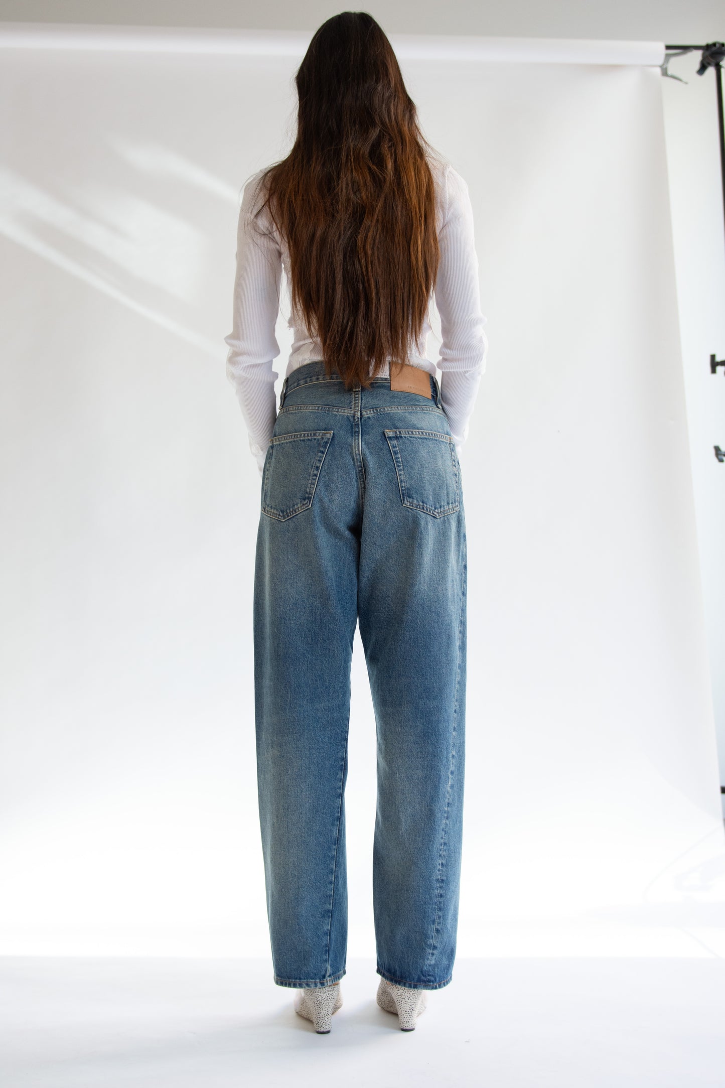 SUNFLOWER, Wide Twist Jean, Dark Blue Vintage
