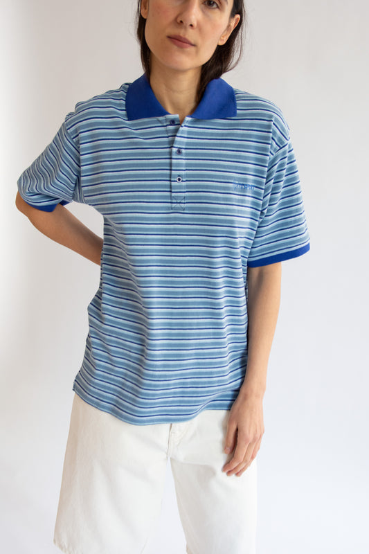 OPÉRASPORT, Neo Unisex Polo, Blue Stripes