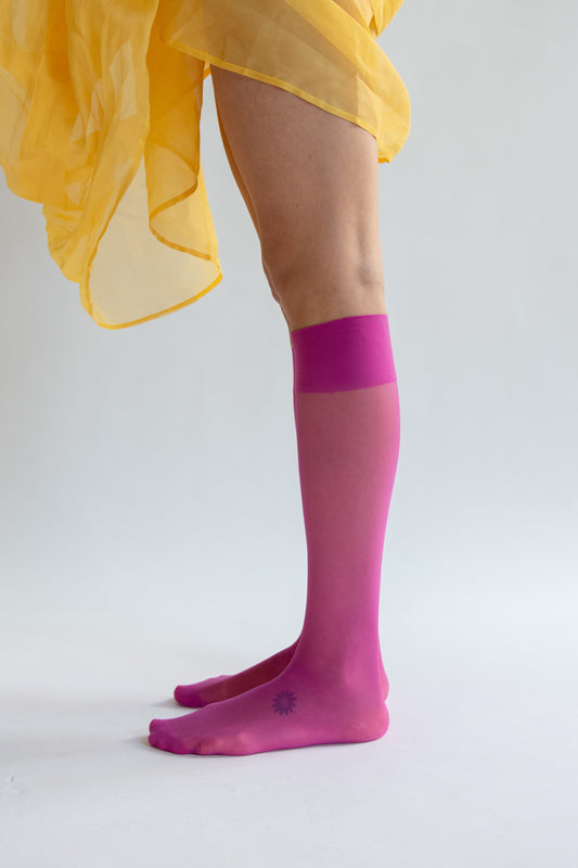 SWEDISH STOCKINGS, 2-Pack Elin Premium Knee-Highs, Magenta