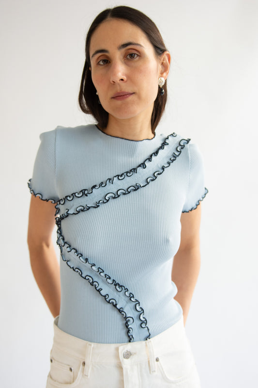 OPÉRASPORT, Kaia Seamless Top, Baby Blue