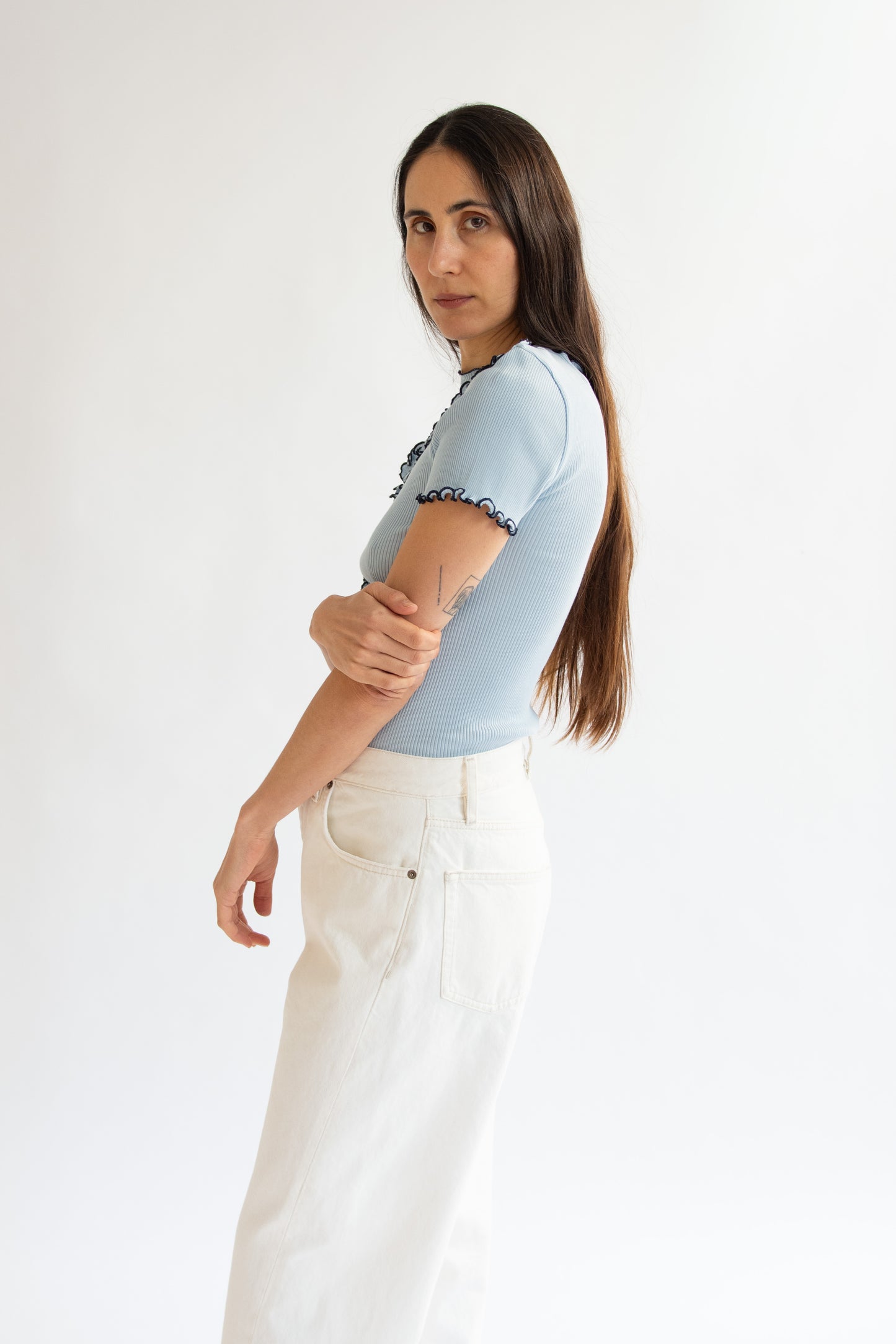OPÉRASPORT, Kaia Seamless Top, Baby Blue
