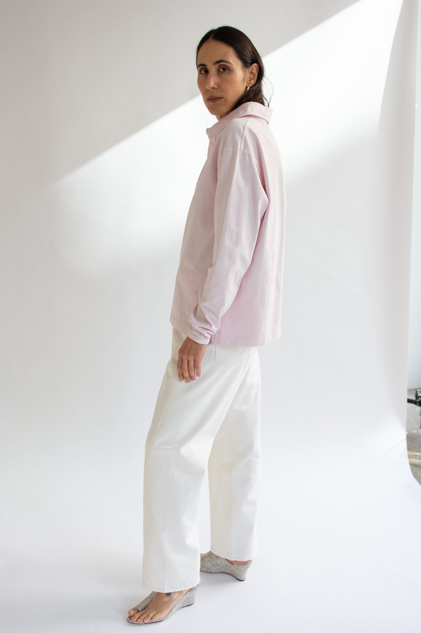 SUNFLOWER, Heavy Jersey Rugby Polo, Pink