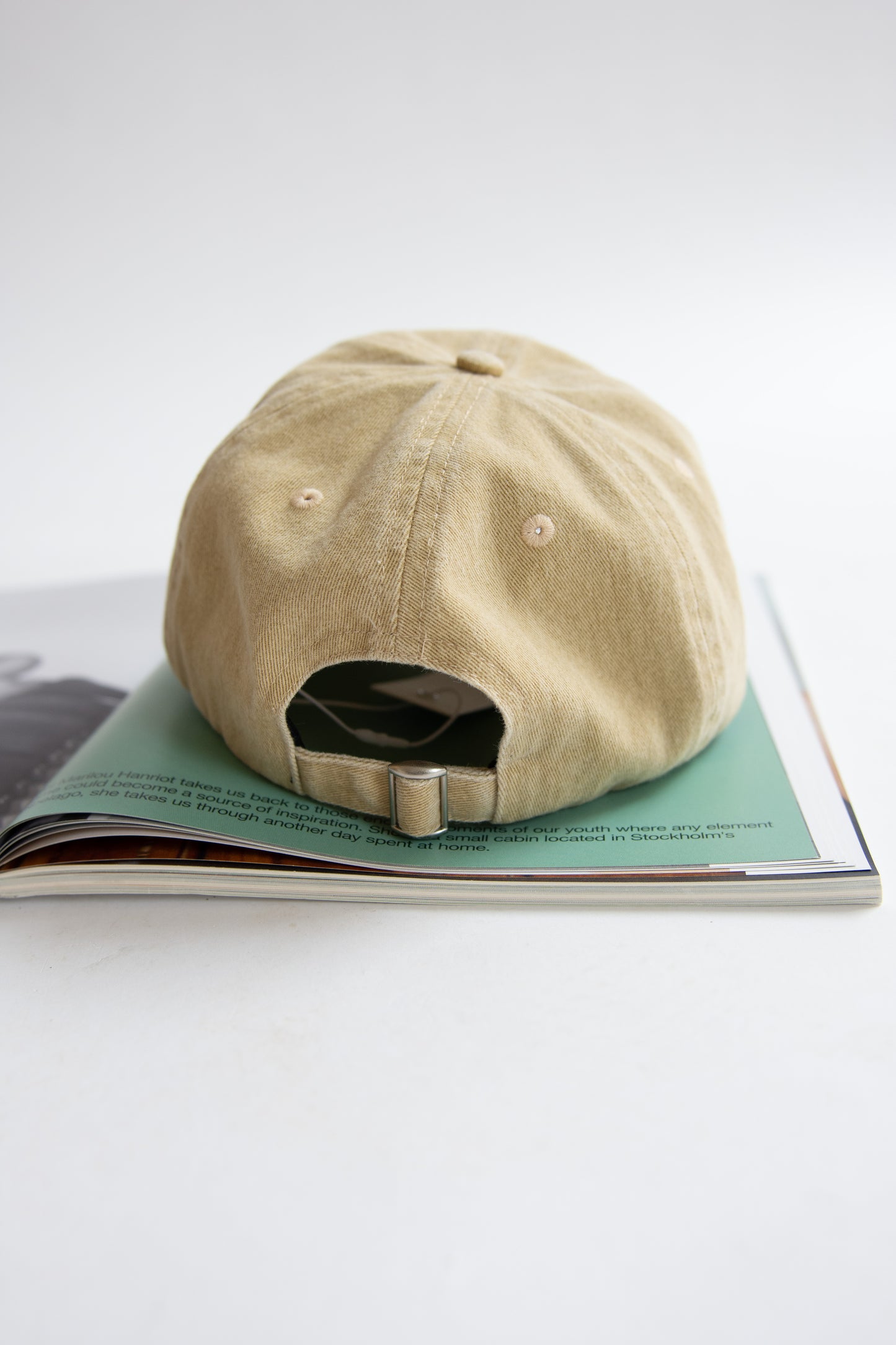 Sunflower, Logo dad cap washed twill, Sand
