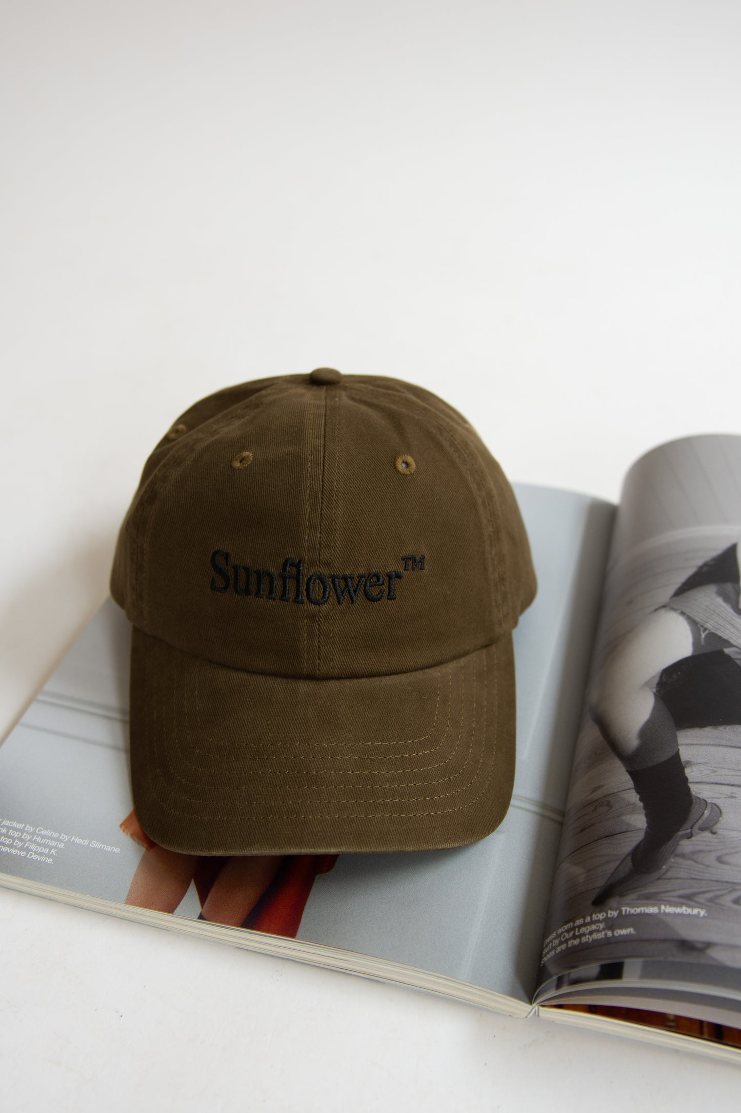 Sunflower, Logo dad cap washed twill, Brown
