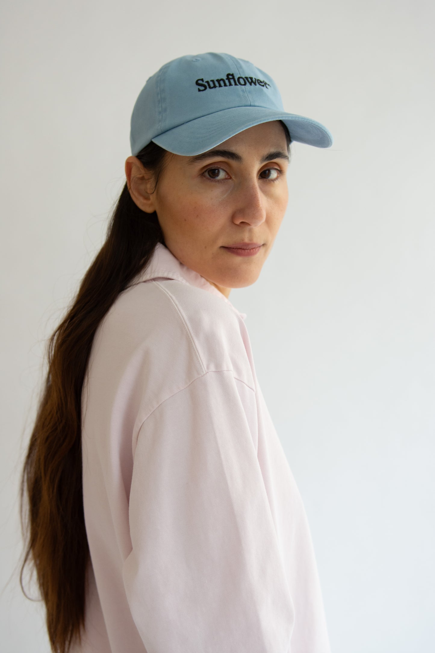 Sunflower, Logo dad cap washed twill, Blue