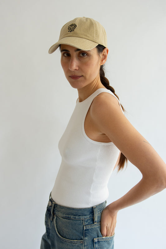 Sunflower, Logo dad cap washed twill, Sand