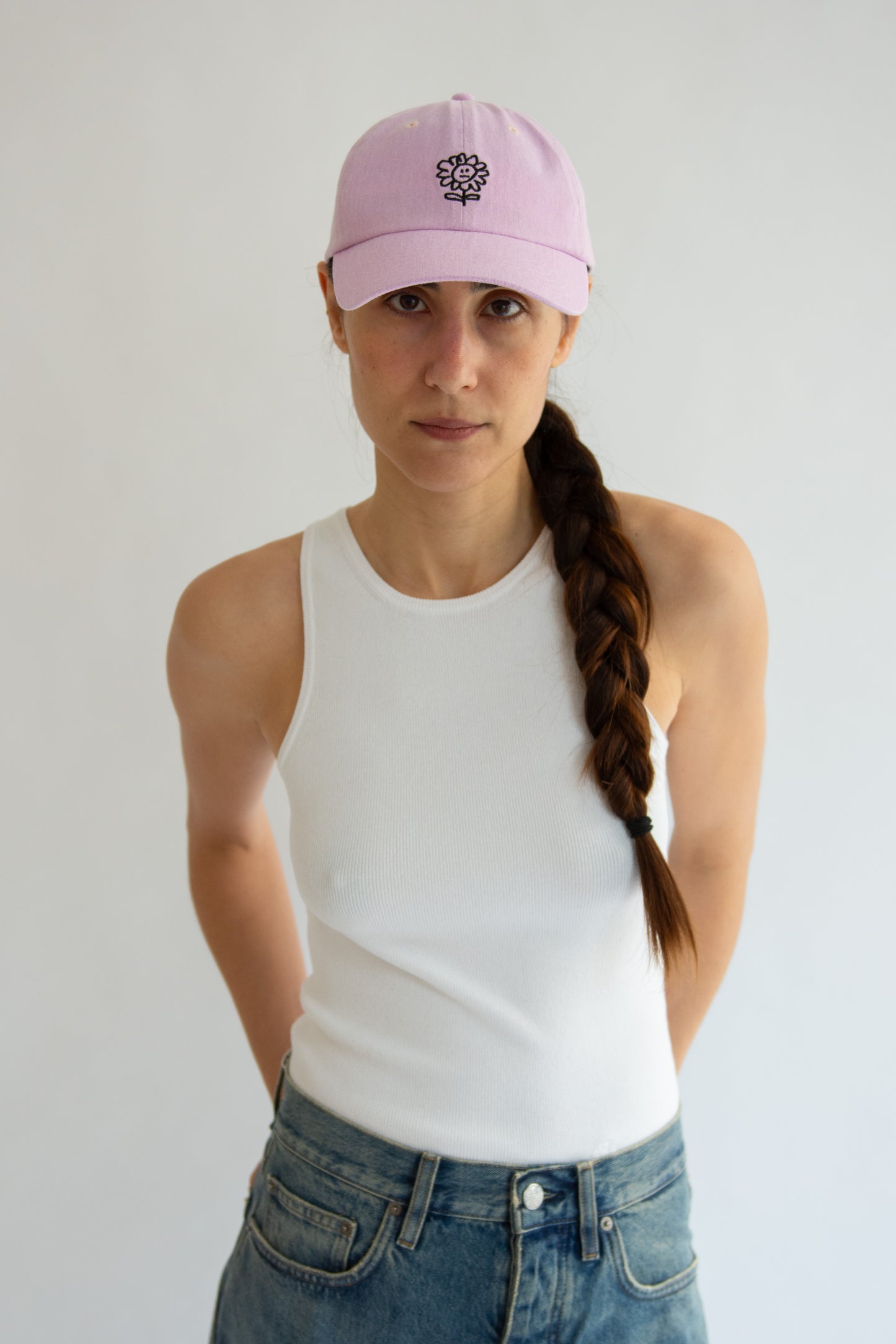 Sunflower, Logo dad cap washed twill, Pink