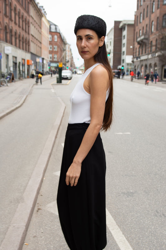 Gigi Burris, Lauren Hat, Black Knotted