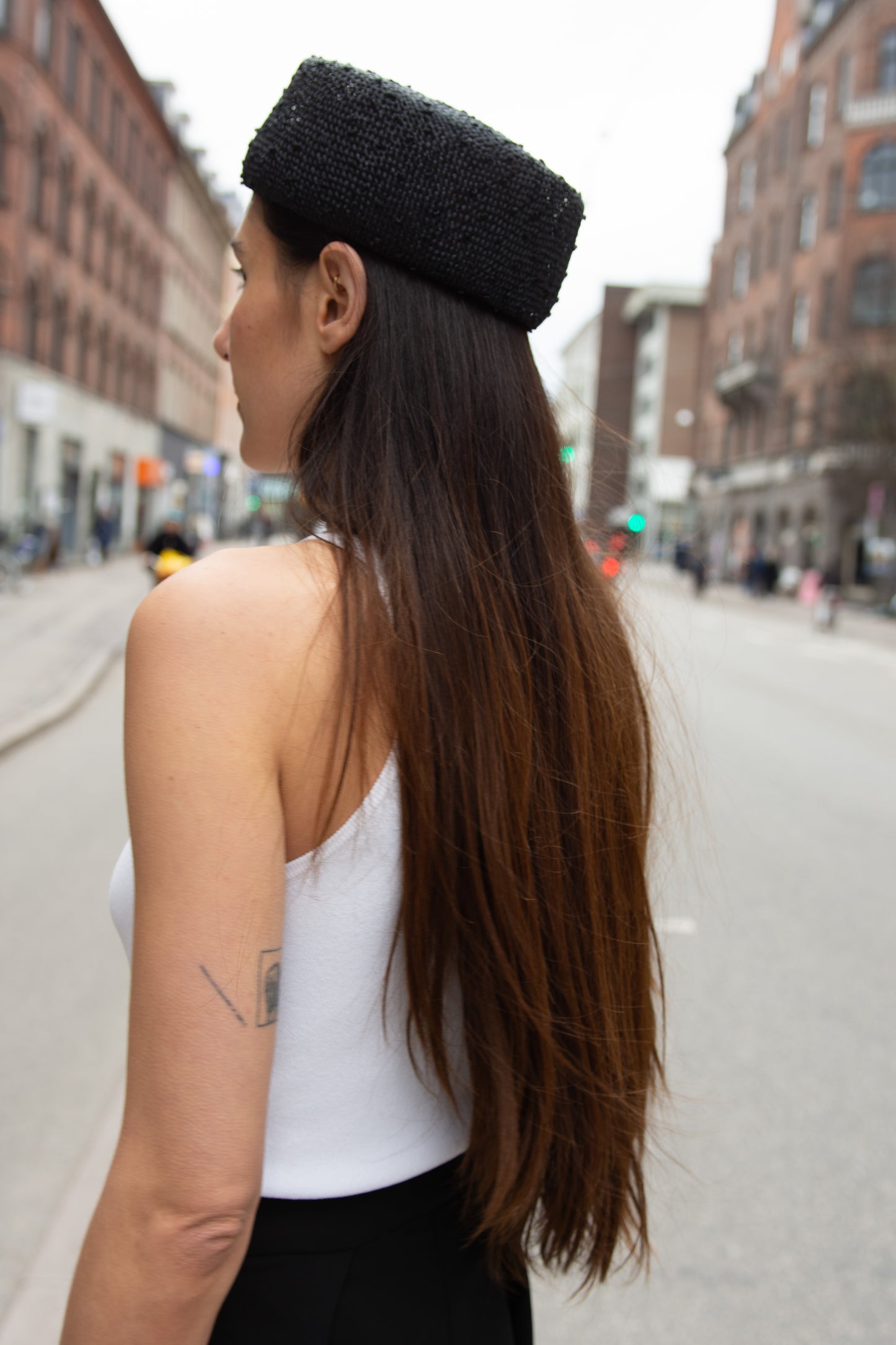 Gigi Burris, Lauren Hat, Black Knotted