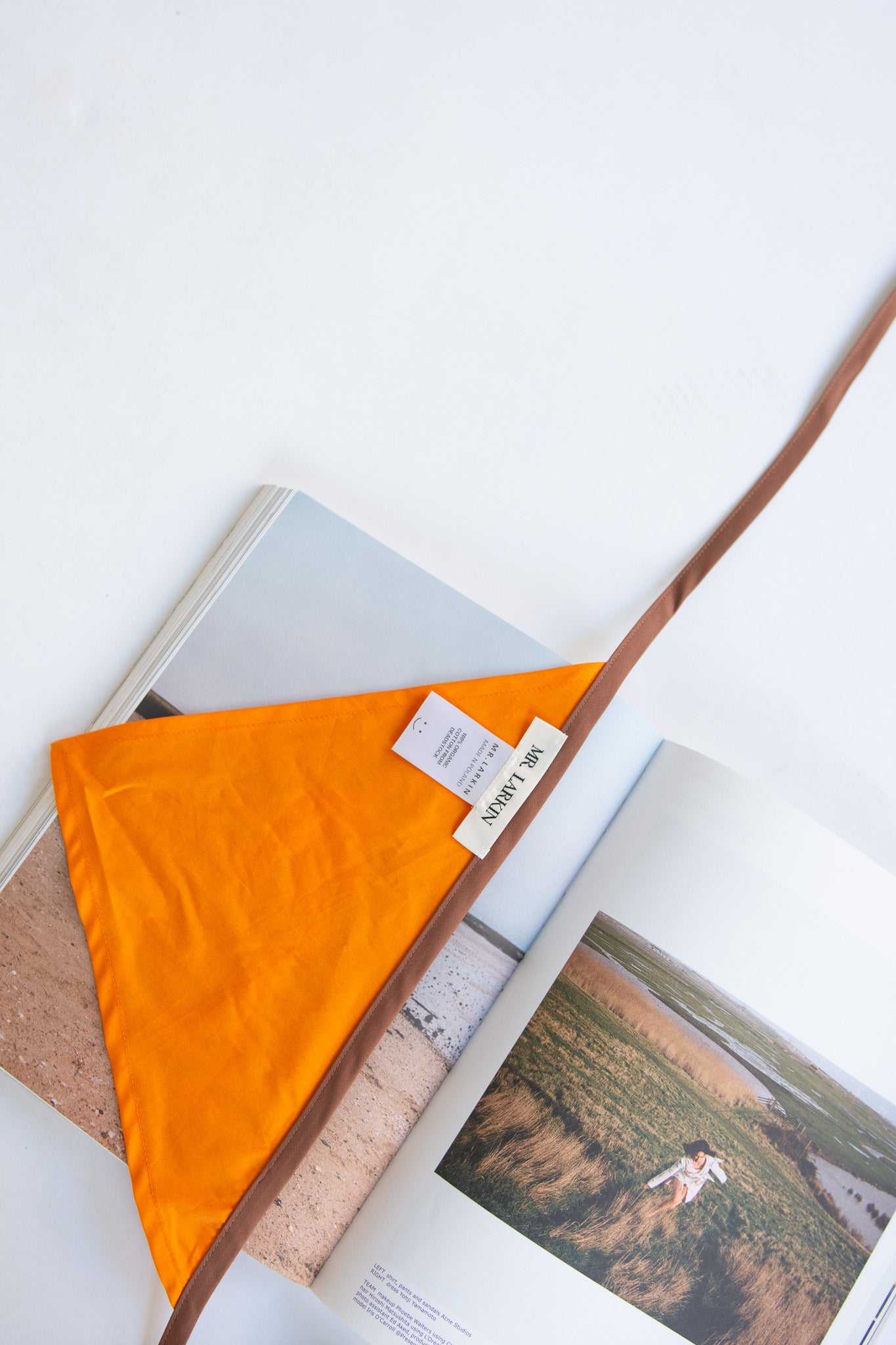 MR. LARKIN, Wilma Triangle Scarf, Safety Orange