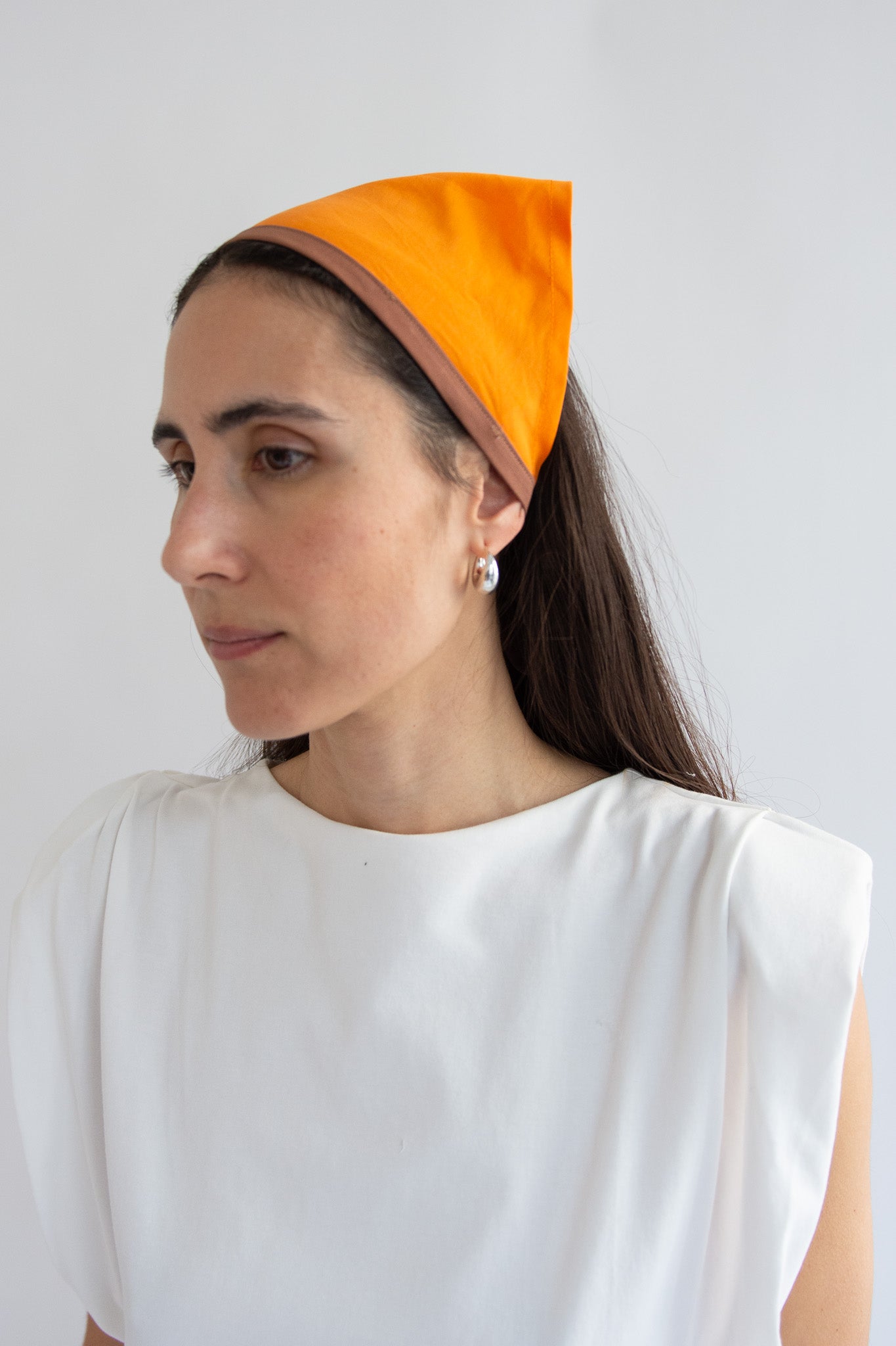 MR. LARKIN, Wilma Triangle Scarf, Safety Orange