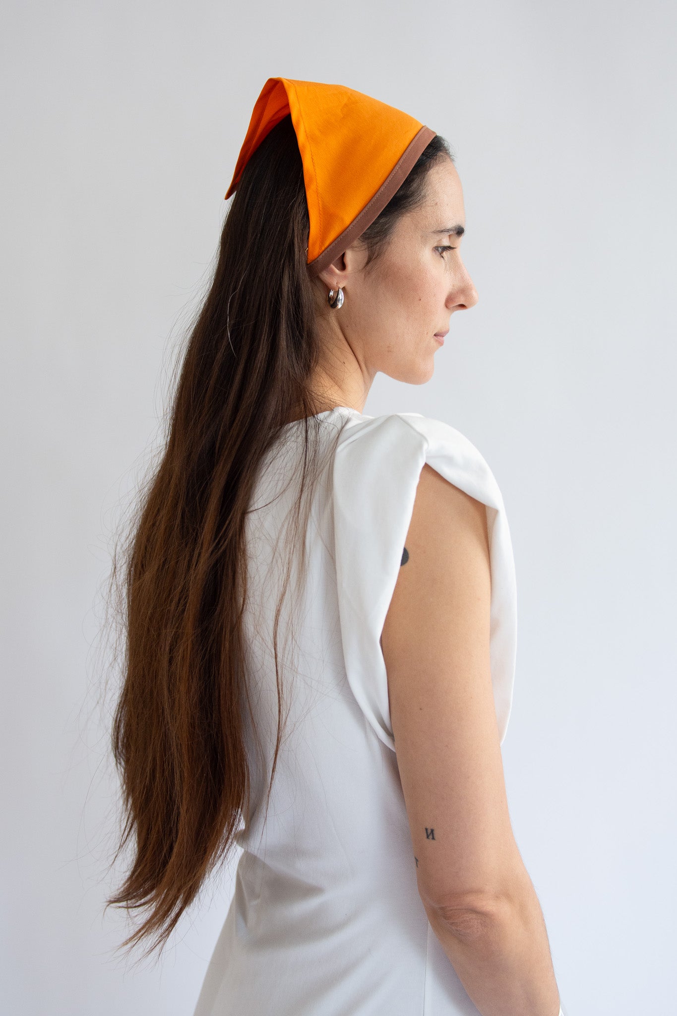 MR. LARKIN, Wilma Triangle Scarf, Safety Orange