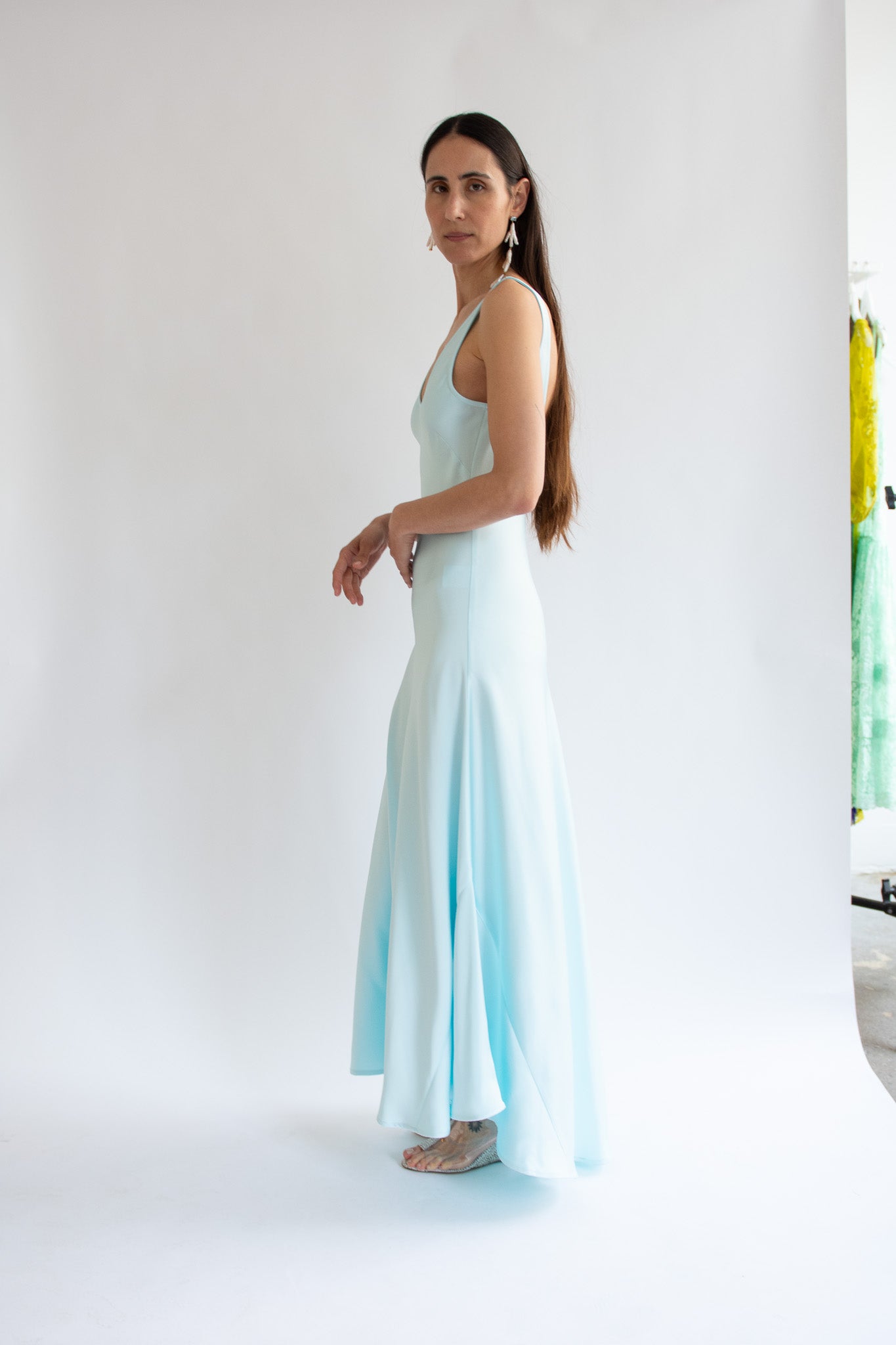 MR. LARKIN, Lee Slip Dress, Artic