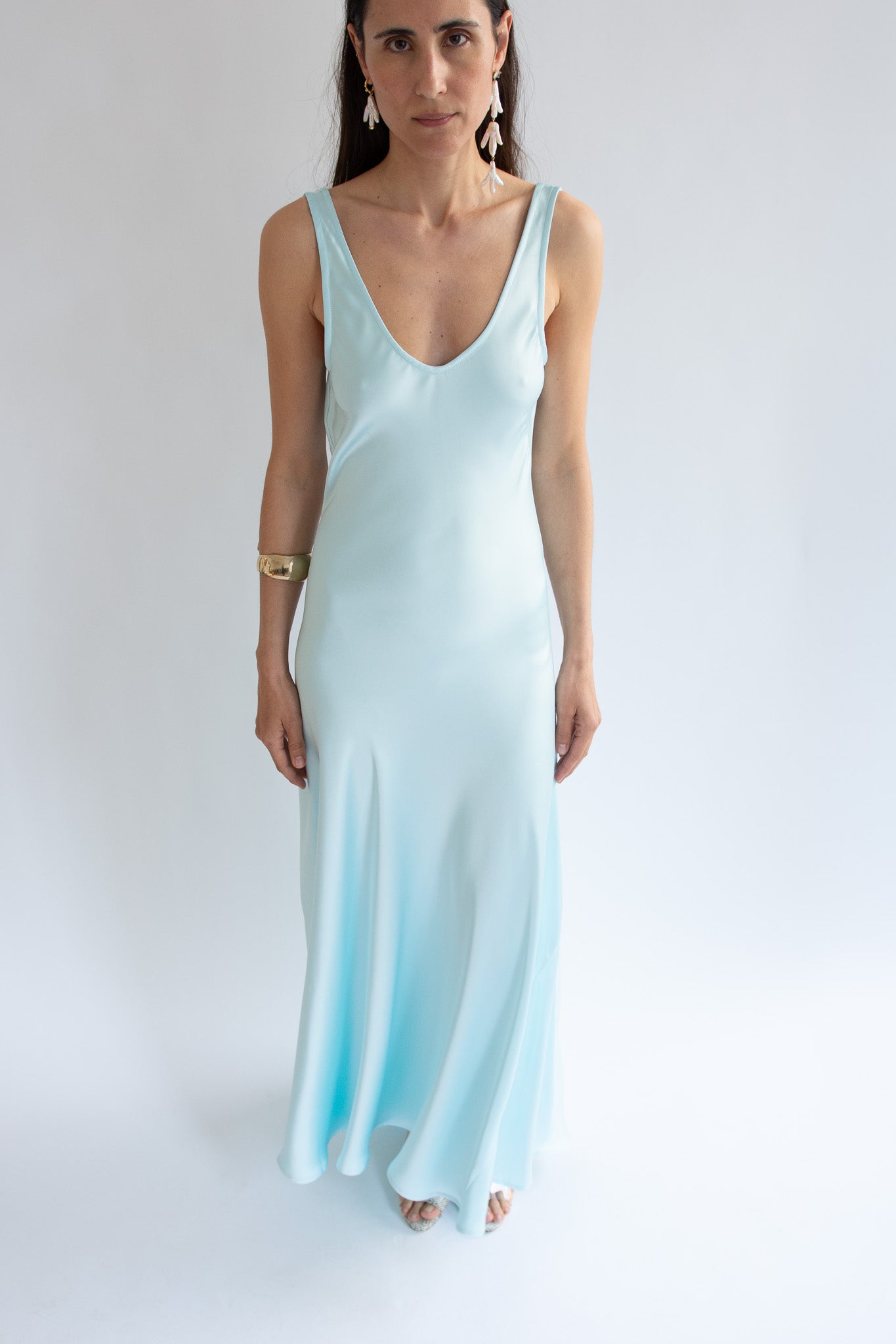 MR. LARKIN, Lee Slip Dress, Artic