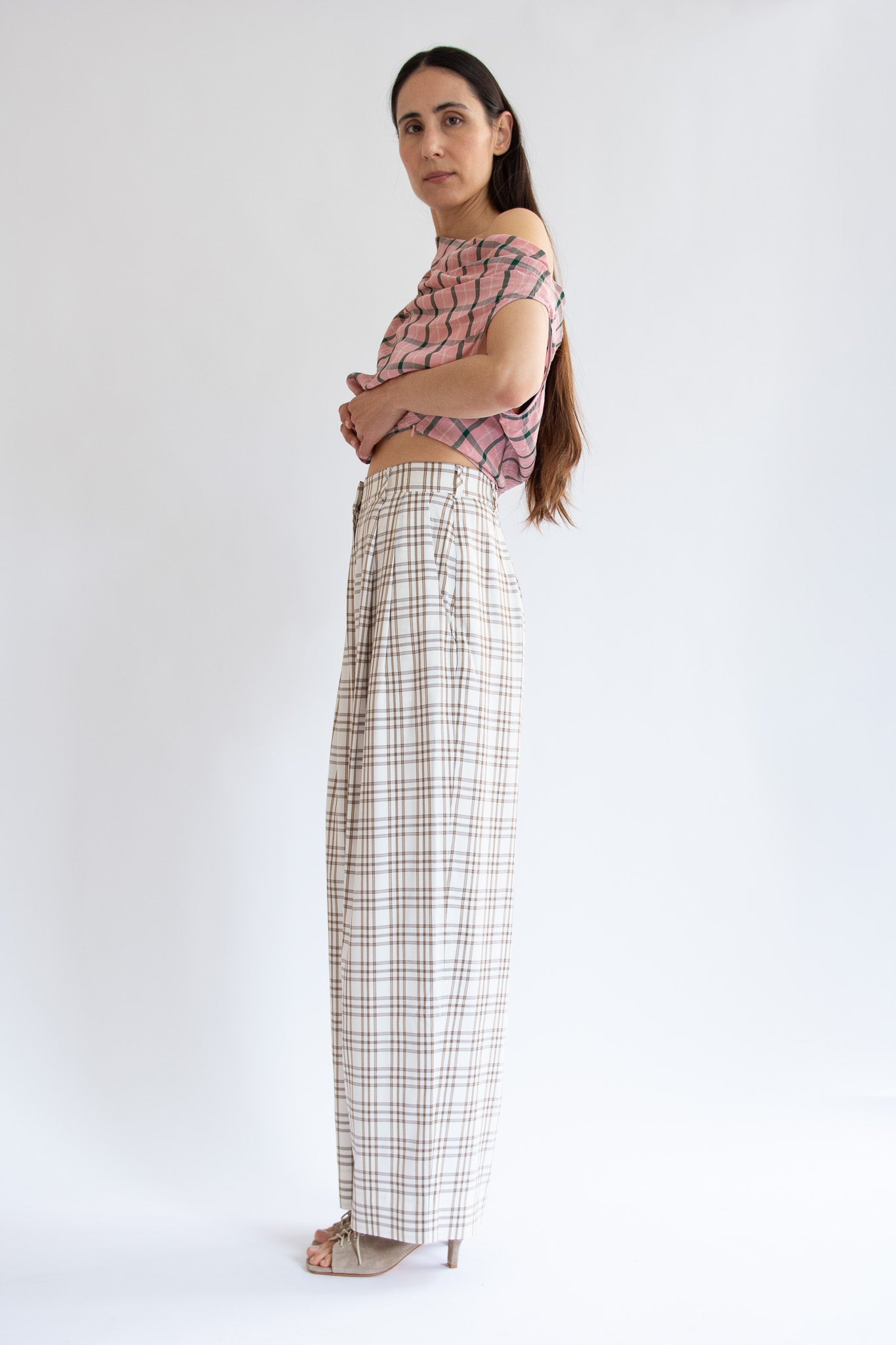 MR. LARKIN, Cleo Pants, Beige/Brown