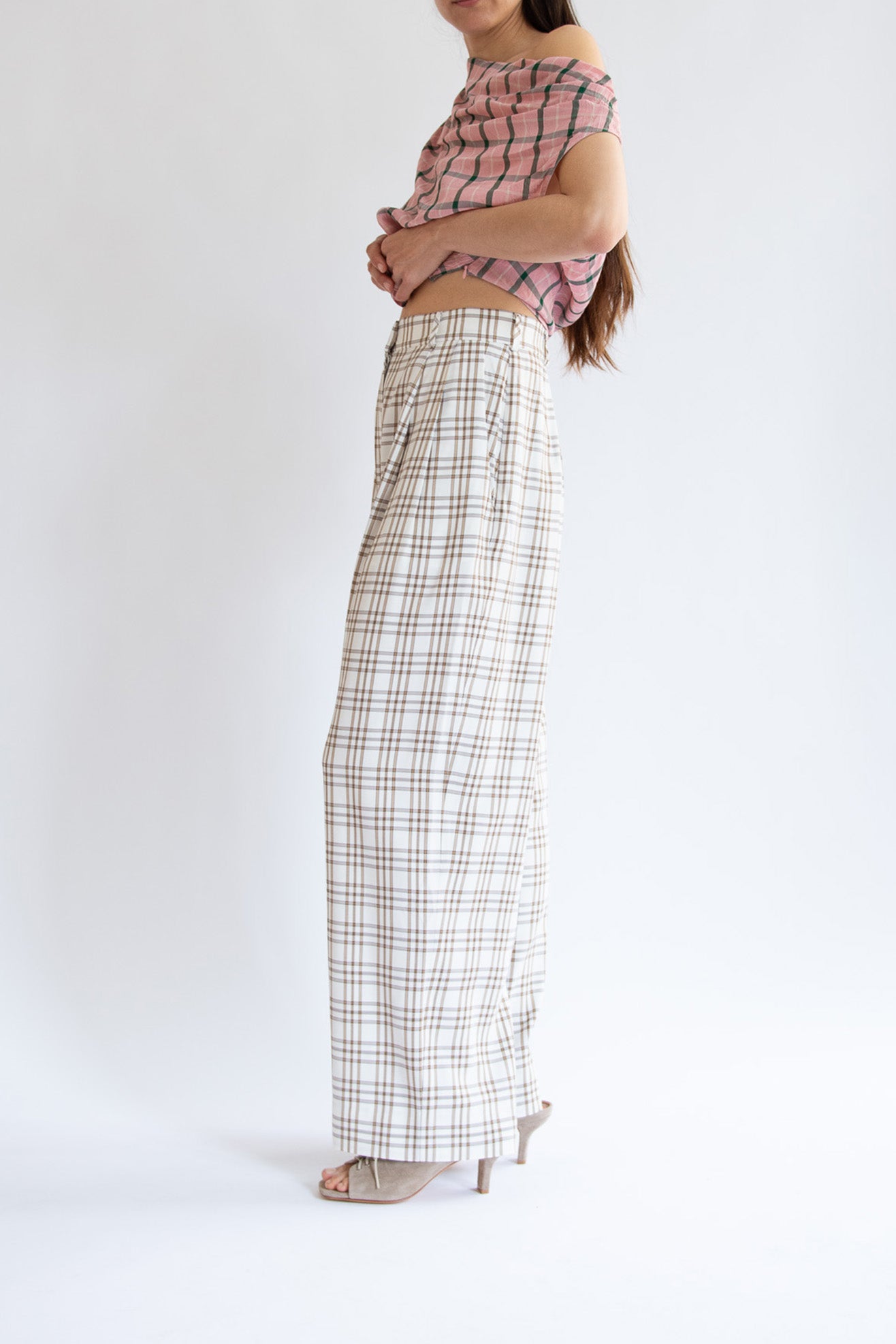 MR. LARKIN, Cleo Pants, Beige/Brown