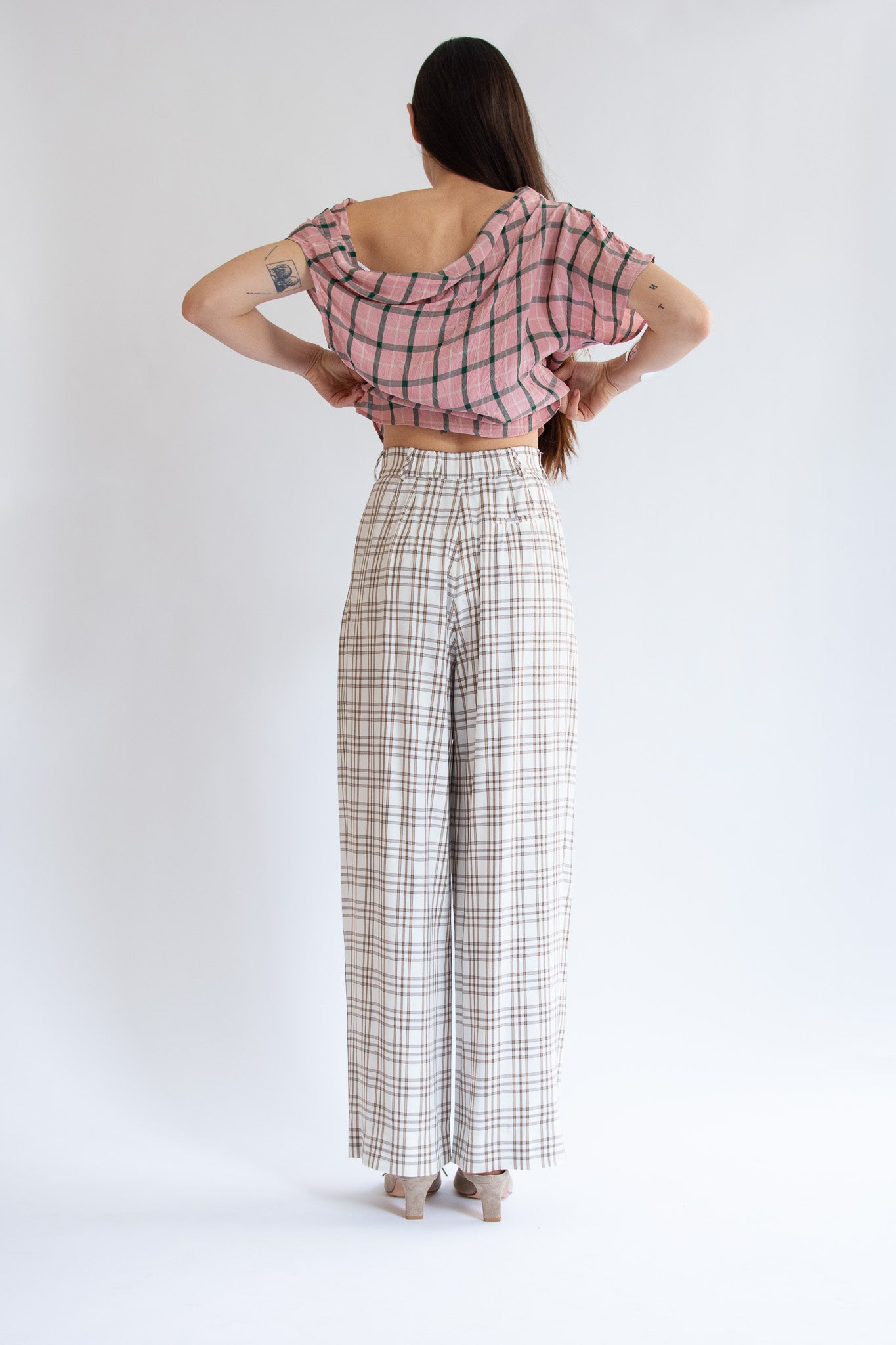 MR. LARKIN, Cleo Pants, Beige/Brown
