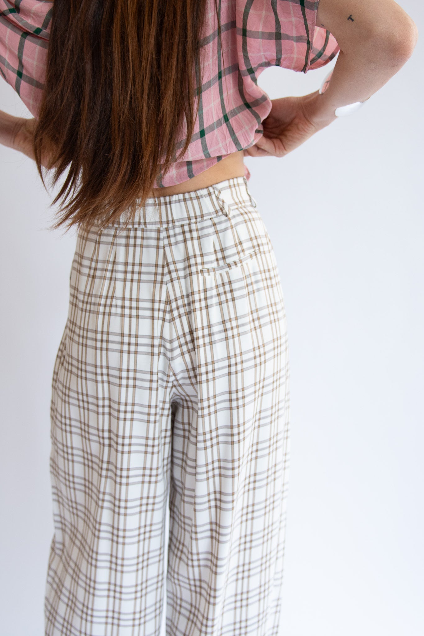 MR. LARKIN, Cleo Pants, Beige/Brown