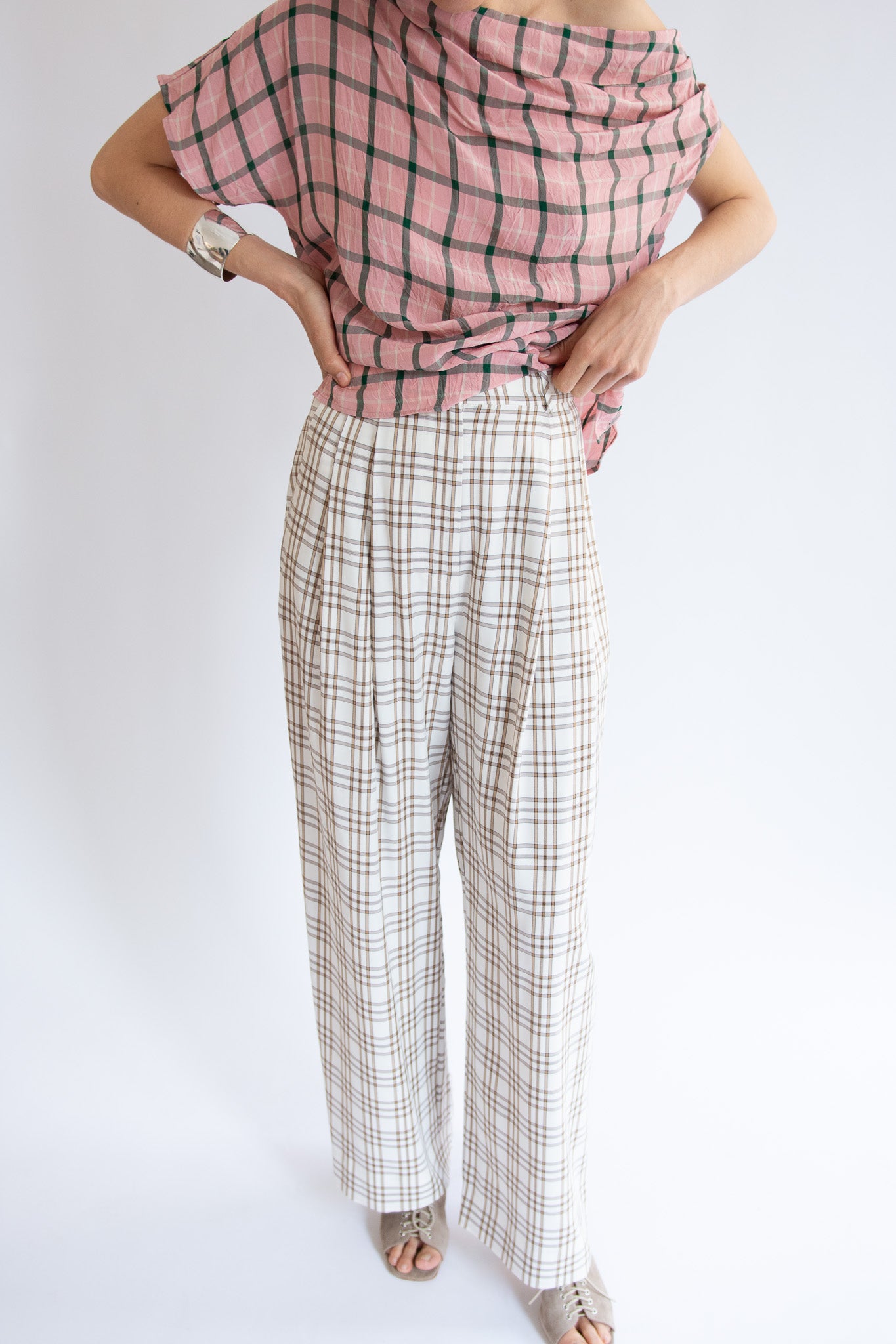 MR. LARKIN, Cleo Pants, Beige/Brown
