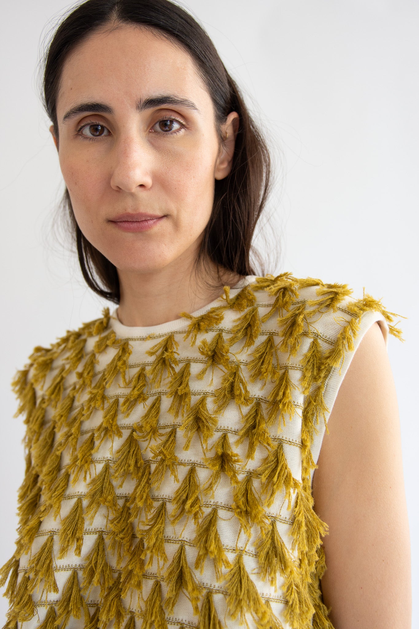RACHEL COMEY, Hazlitt Top, Cream/Mustard