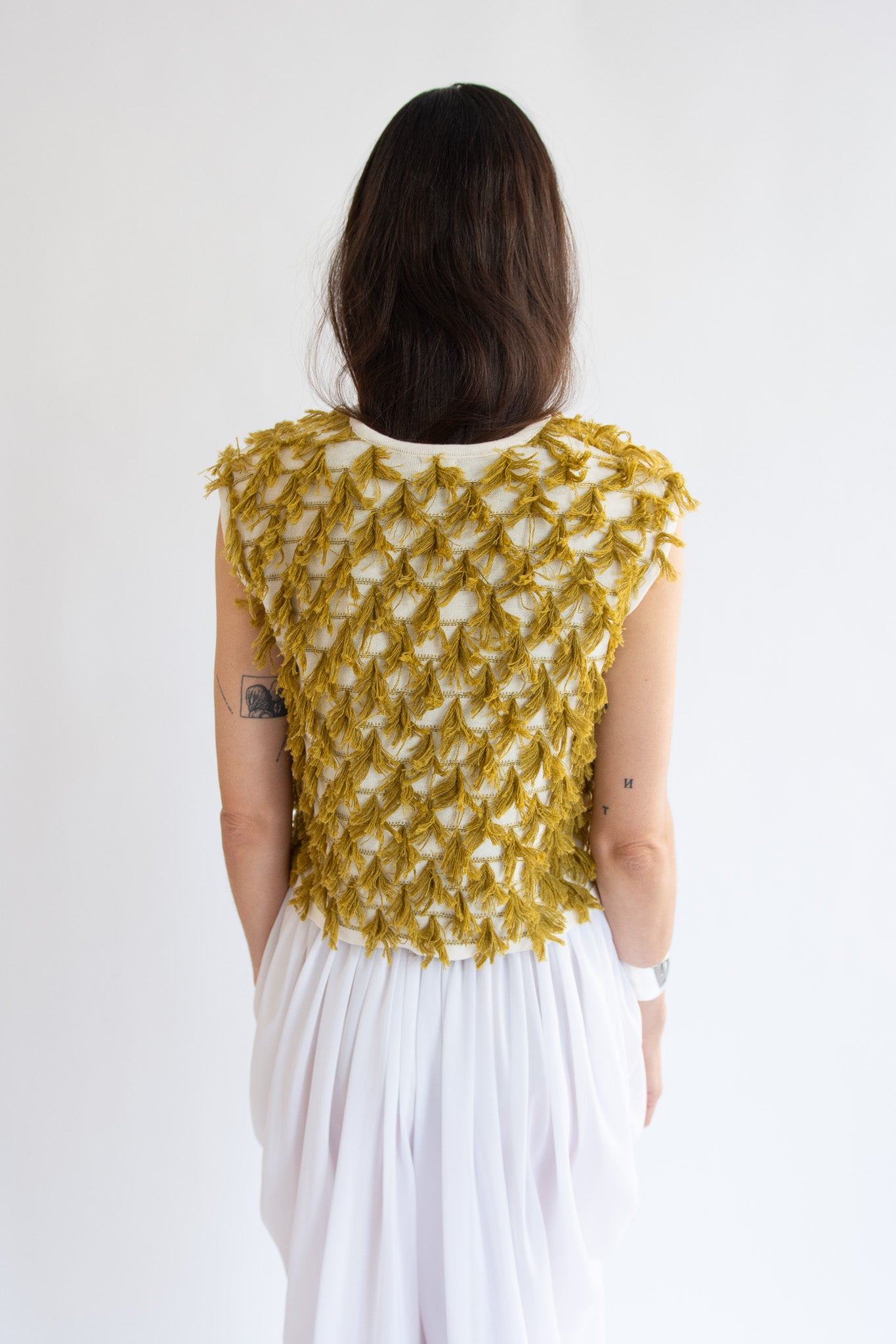 RACHEL COMEY, Hazlitt Top, Cream/Mustard