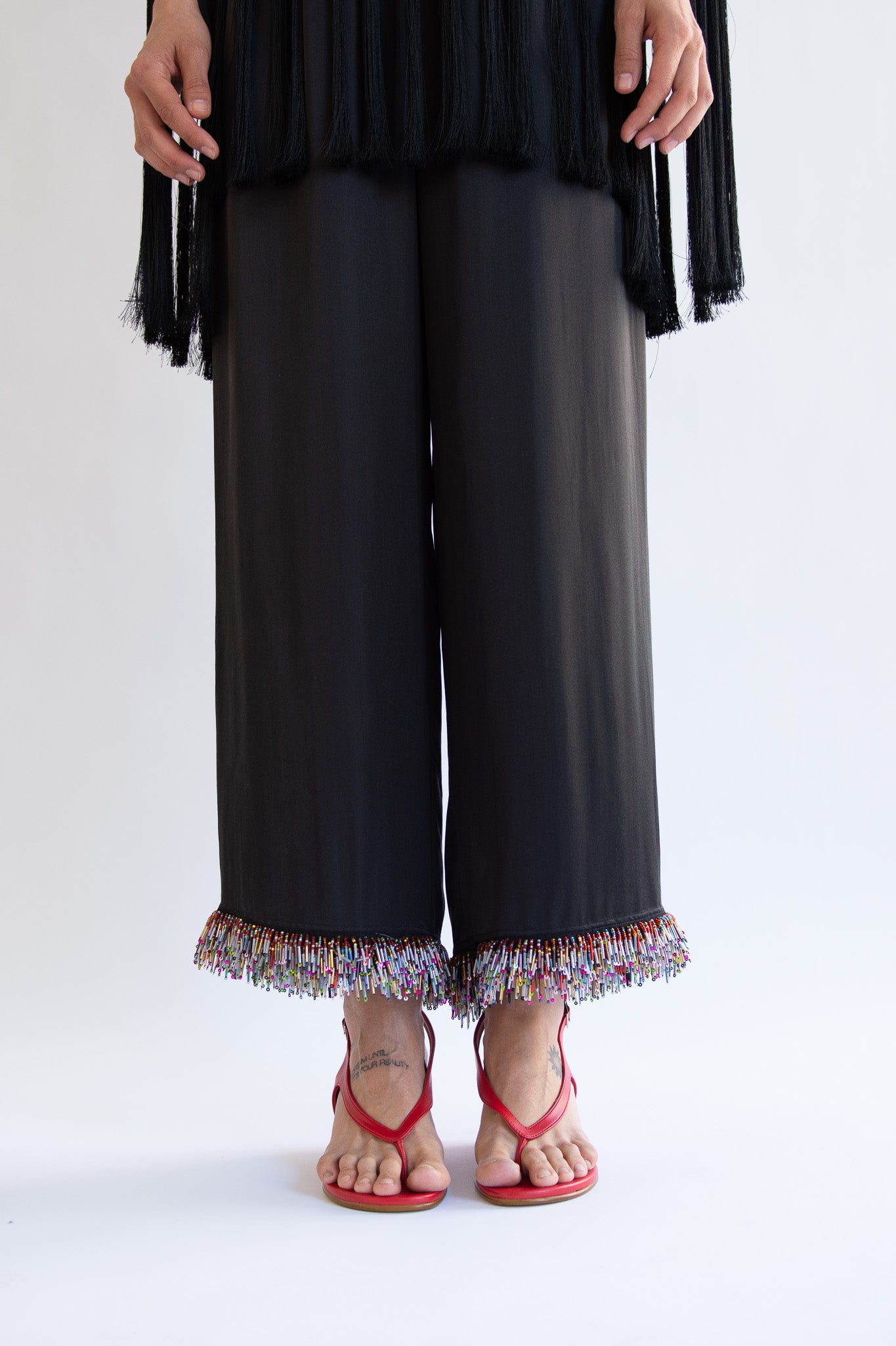 MR. LARKIN, Bella Bead Pants, Black