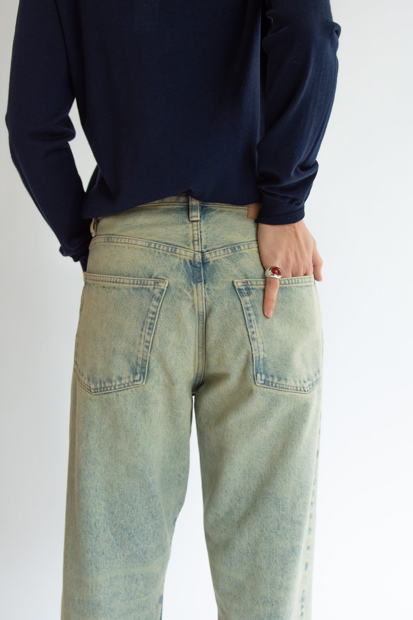 SUNFLOWER, Wide Twist Jean, Light Vintage Dust