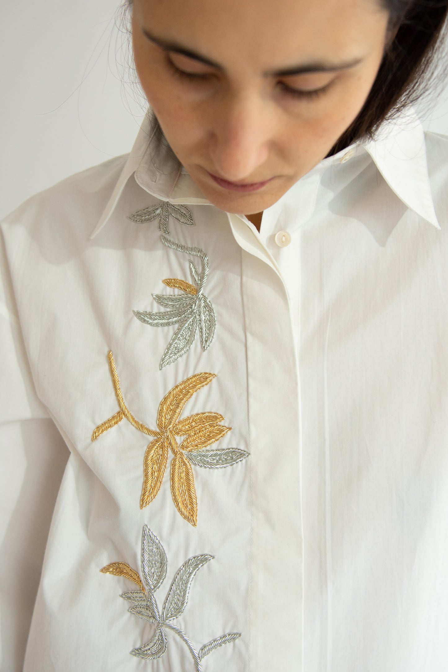 MR. LARKIN, King Mylar Shirt, Mylar Floral