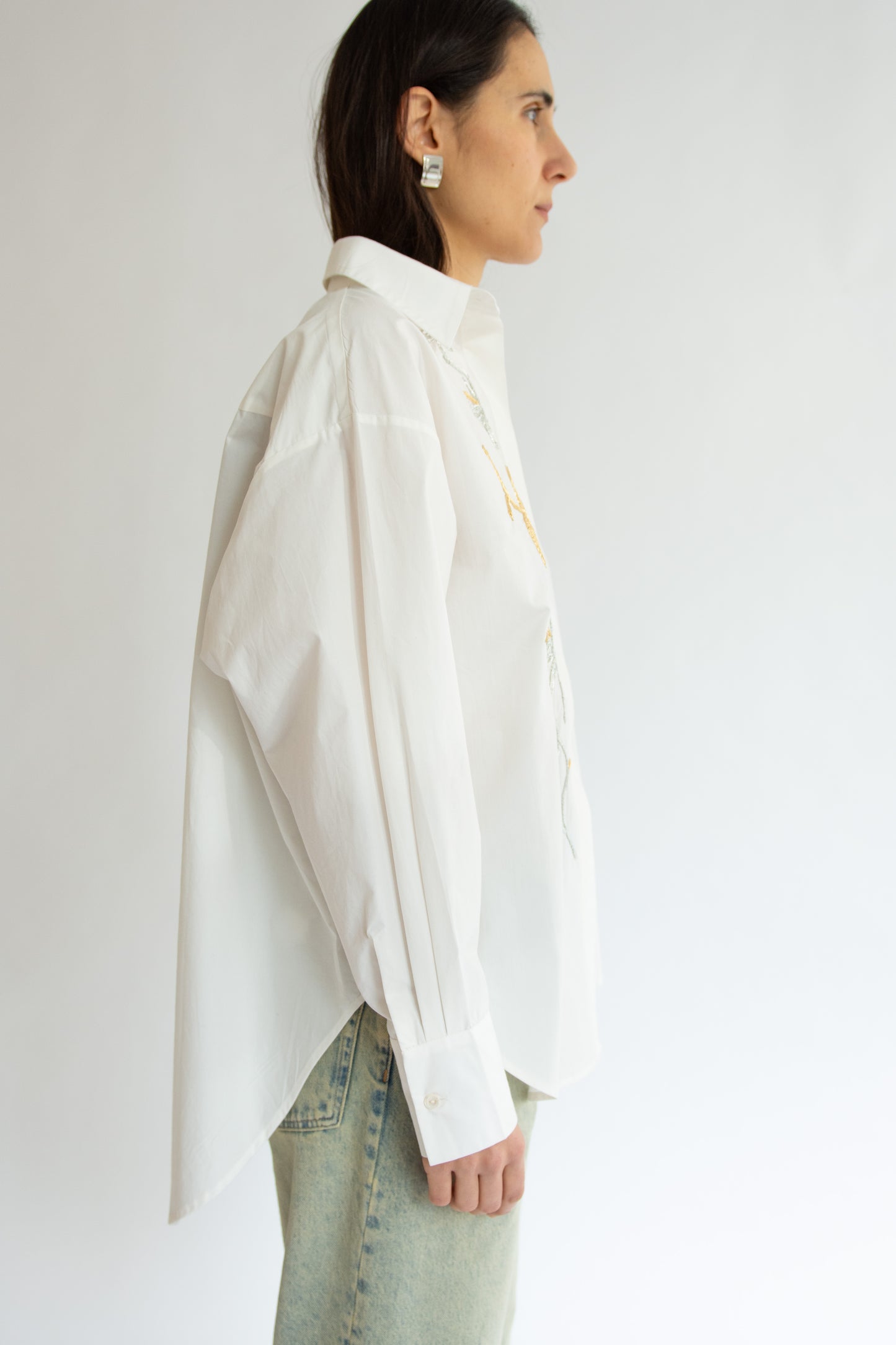 MR. LARKIN, King Mylar Shirt, Mylar Floral