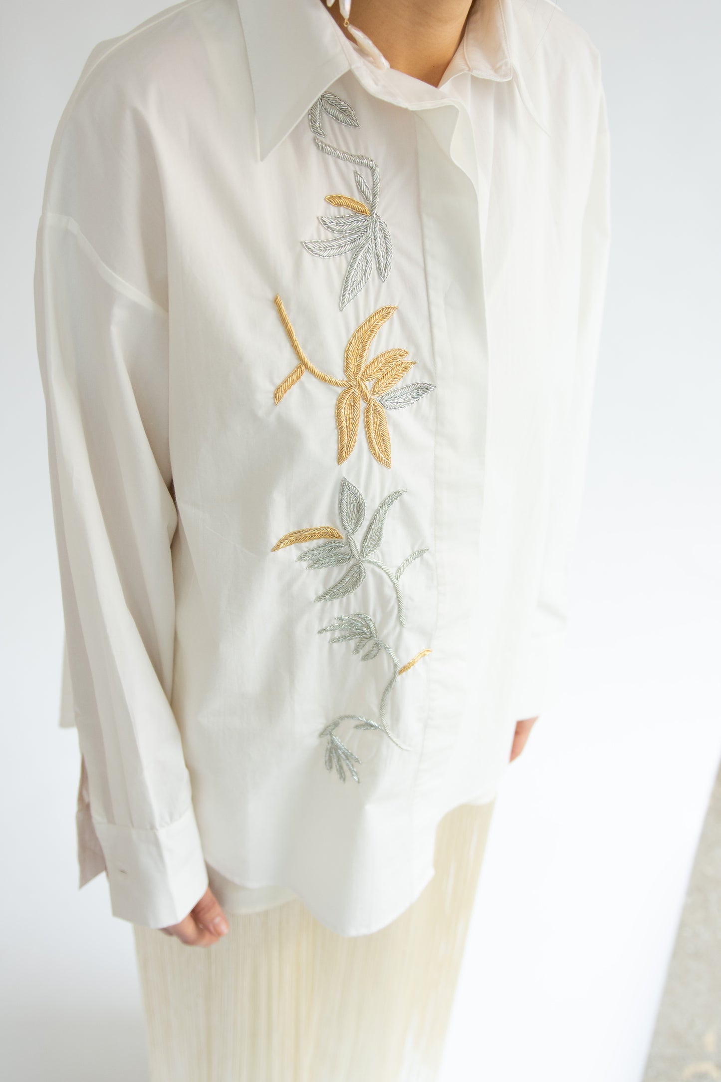 MR. LARKIN, King Mylar Shirt, Mylar Floral